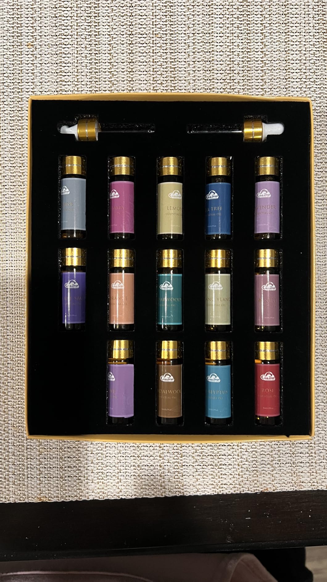 Fragrance Essential Oils Set - 14pcs, Aromatherapy Oils for Skin, Diffusers, Home Care, Humidifier Laundry, Candle Making - Tea Tree, Sandalwood, Lavender, Vanilla, Eucalyptus and More (5mL) customer photo 2