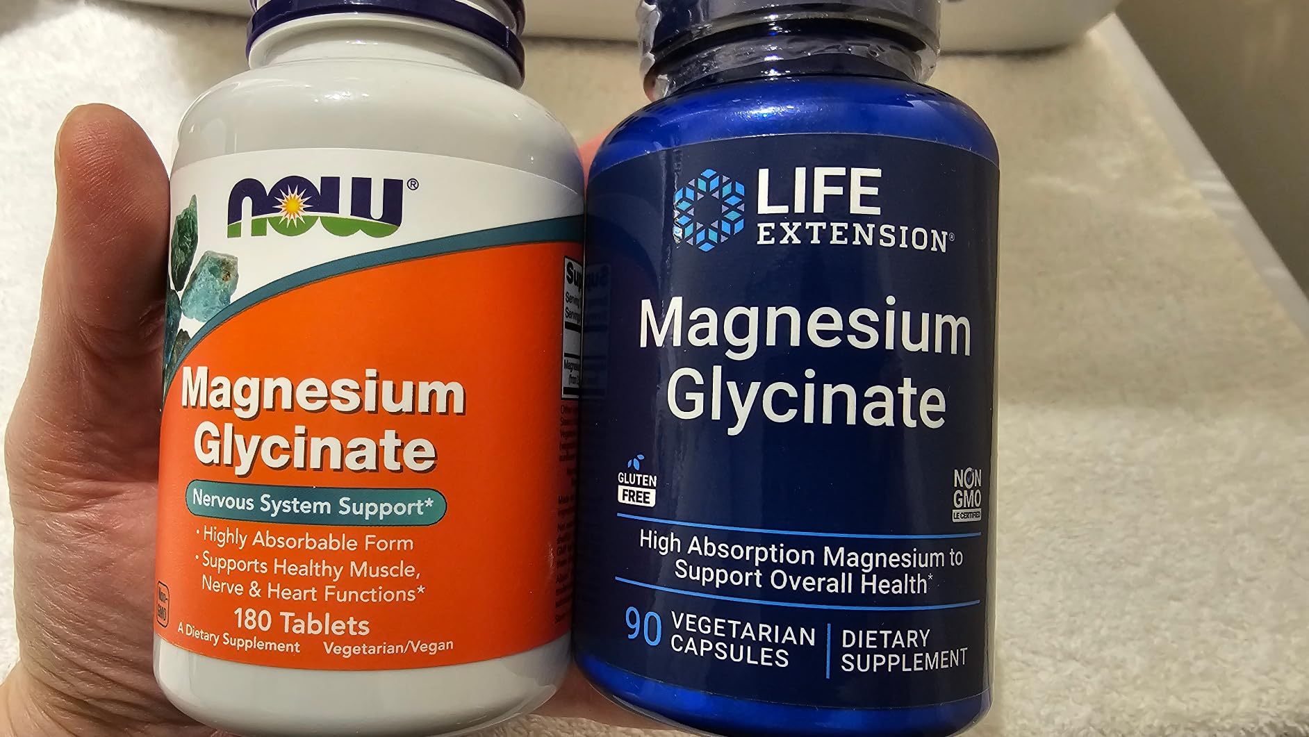 Life Extension Magnesium Glycinate, Heart Health, Bone Health, Nerve and Muscle Support, Highly absorbable, Gluten-Free, Non-GMO, Vegetarian, 90 Capsules customer photo 1