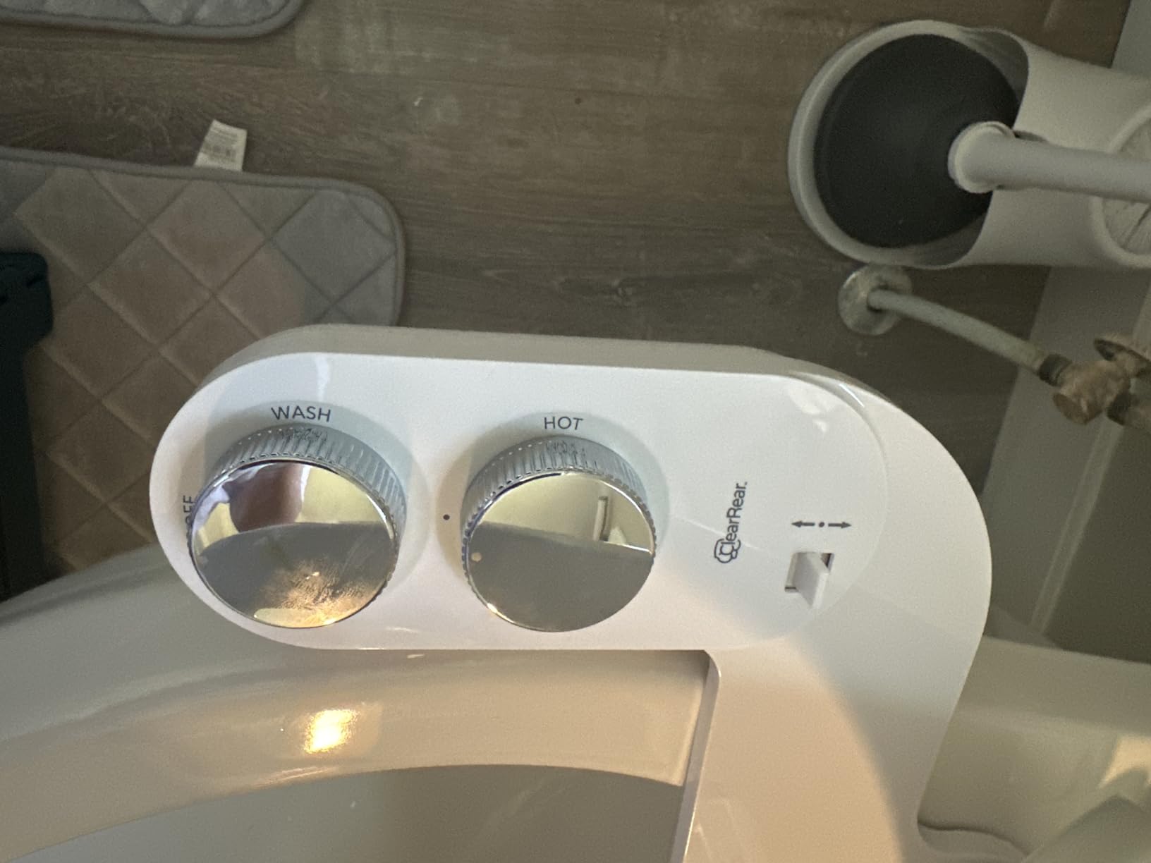 CLEAR REAR Bidet Attachment for Toilet Seat - Non-Electric with Self Cleaning Dual Nozzles, Leak Proof Connectors, Adjustable Water spray, Rear & Feminine Wash - Hygienic Bathroom Upgrades (Warm/Cold) customer photo 2