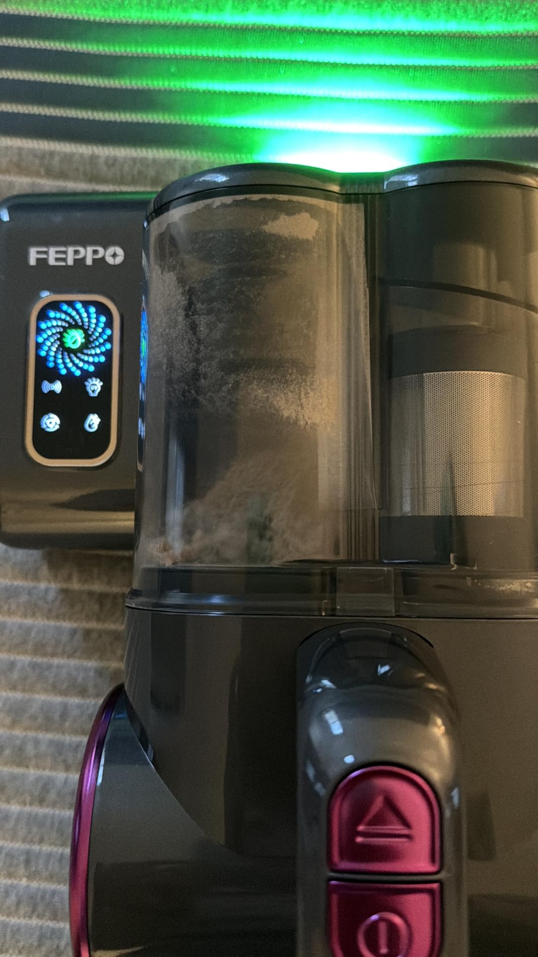 FEPPO Mattress Vacuum Cleaner, 16Kpa Bed Vacuum with 253.7nm UV-C Light | 140°F Heat, HEPA Filter, Ultrasonic & Green Dust Reveal Light, Handheld Vacuums for Bed, Couch, Crib (Corded, 500W) customer photo 2