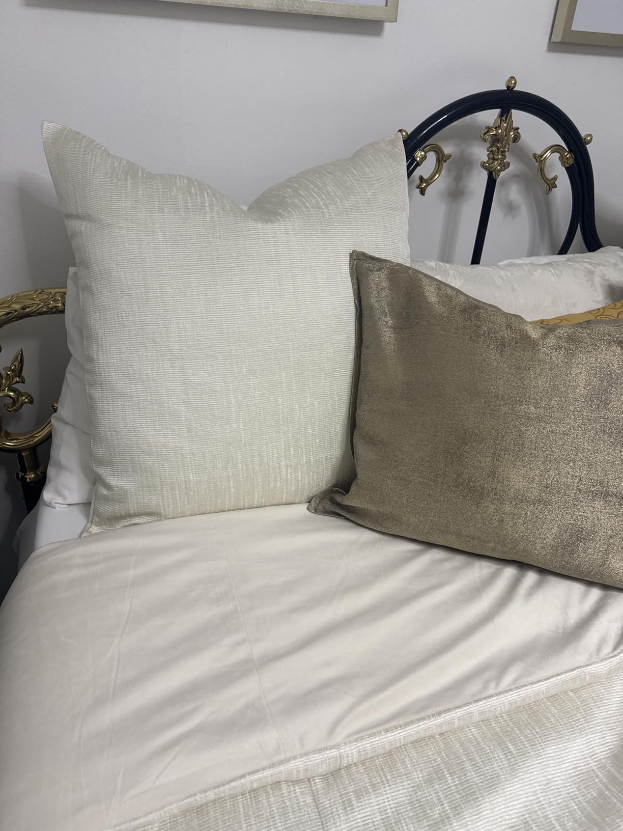 basic home Hotel-Style Queen Size 20x28 Goose Feather & Down Bed Pillow - 100% Odorless Sleep Pillow for Neck Support & Cooling Comfort customer photo 1
