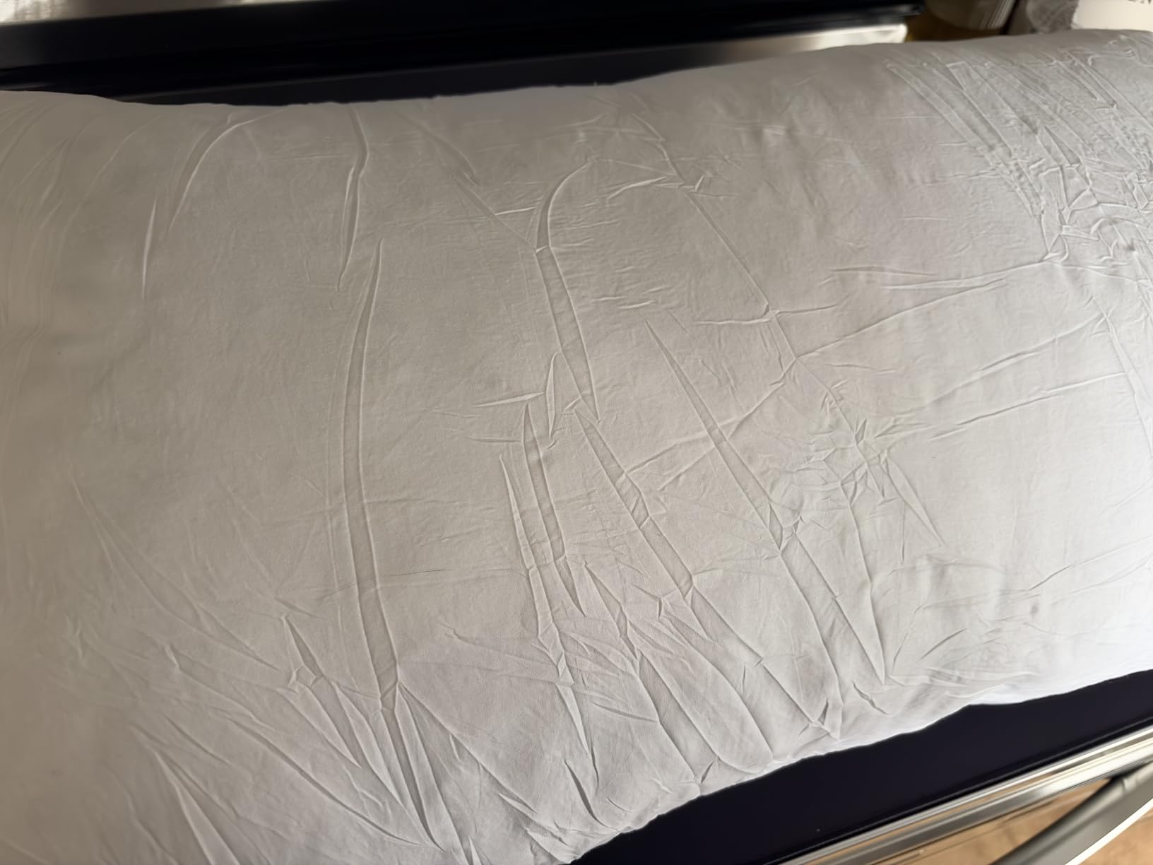 basic home Hotel-Style Queen Size 20x28 Goose Feather & Down Bed Pillow - 100% Odorless Sleep Pillow for Neck Support & Cooling Comfort customer photo 2