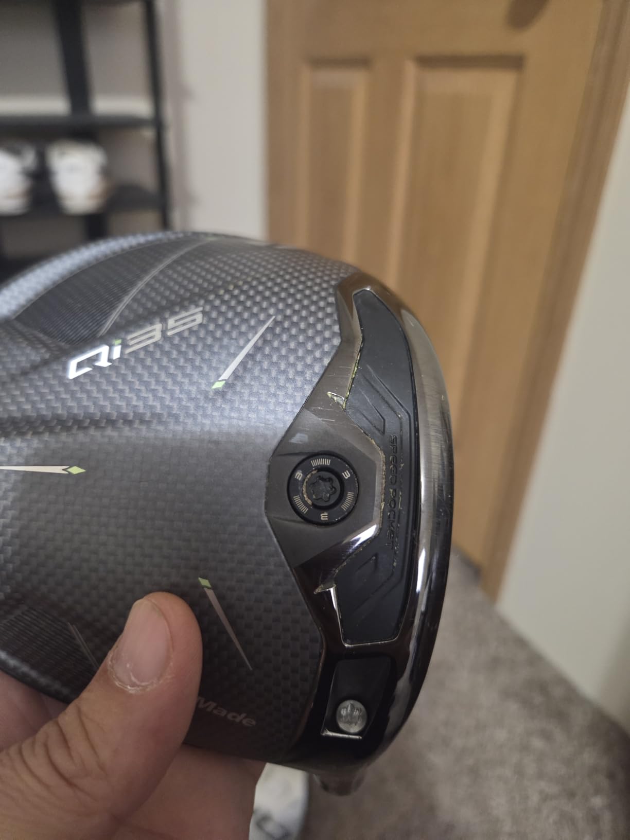 TaylorMade Qi35 Driver Golf Club, Optimized for Ideal Launch and Spin, Customizeable Weight Distribution for Distance and Forgiveness customer photo 2