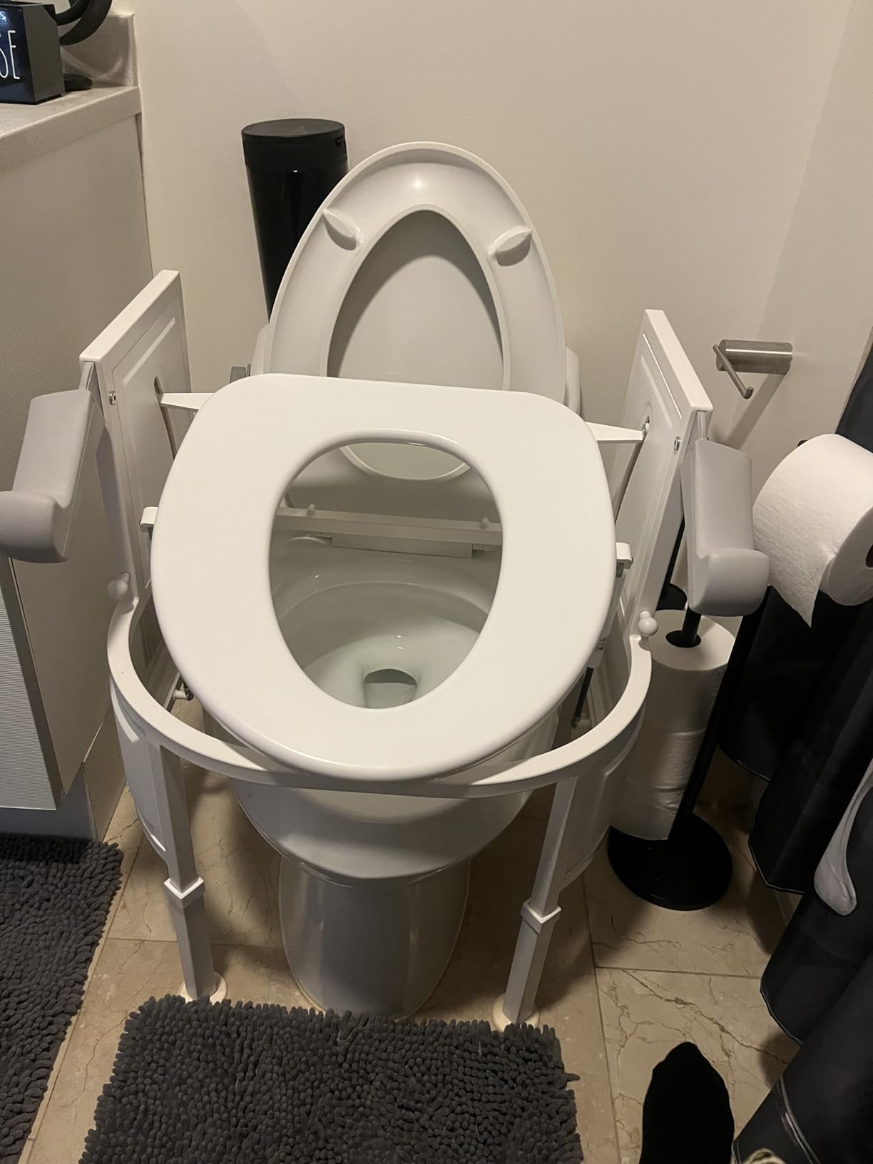 S3 Sit to Stand Uplifter Bathroom Toilet Chair FDA Registered - 2 Way Hydraulics Gently Lowers & Raises Up to 350lbs - Adjustable Weight & Height - Stay Independent & Reduce Falls - Fully Assembled customer photo 1