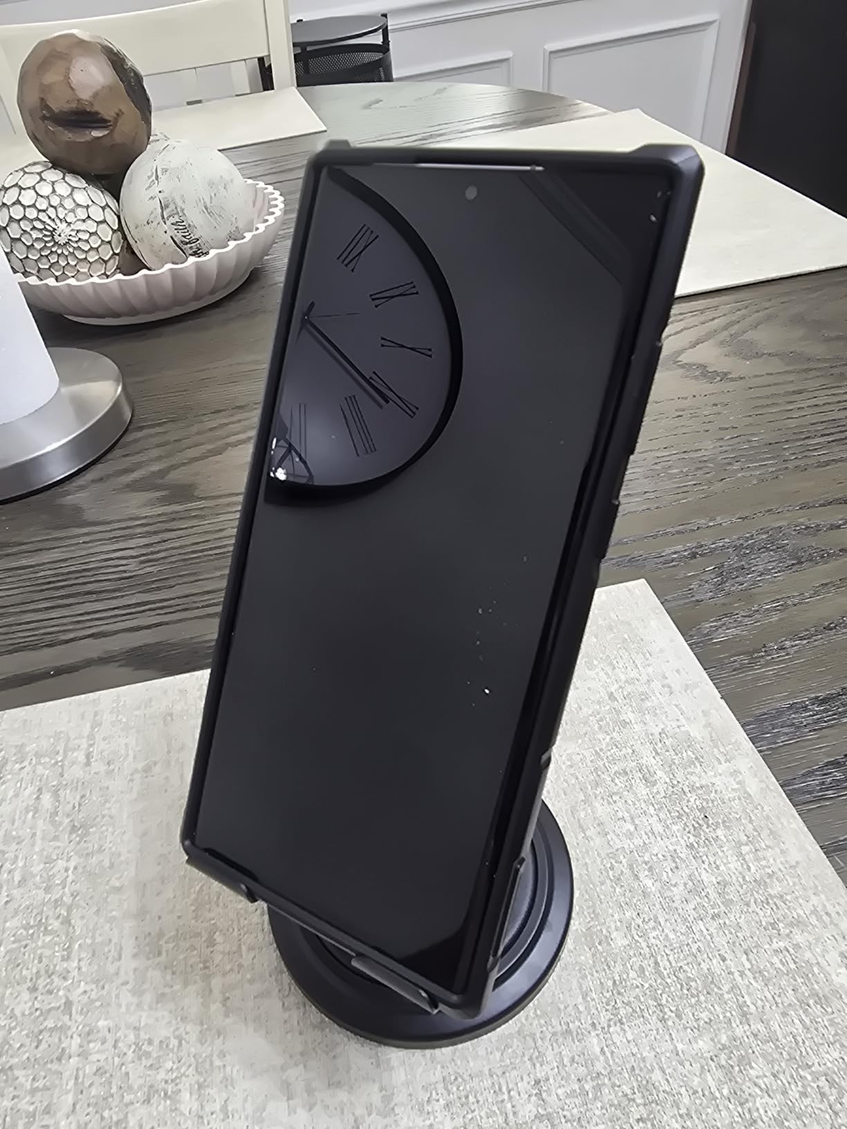 Lamicall 360° Rotation Cell Phone Stand for Desk, Sturdy Phone Holder | Foldable Adjustable Desktop Phone Stand, Office Gaming Desk Accessories for iPhone 17 16 15 14 13 12 Pro Max, Galaxy S26 S25 customer photo 1