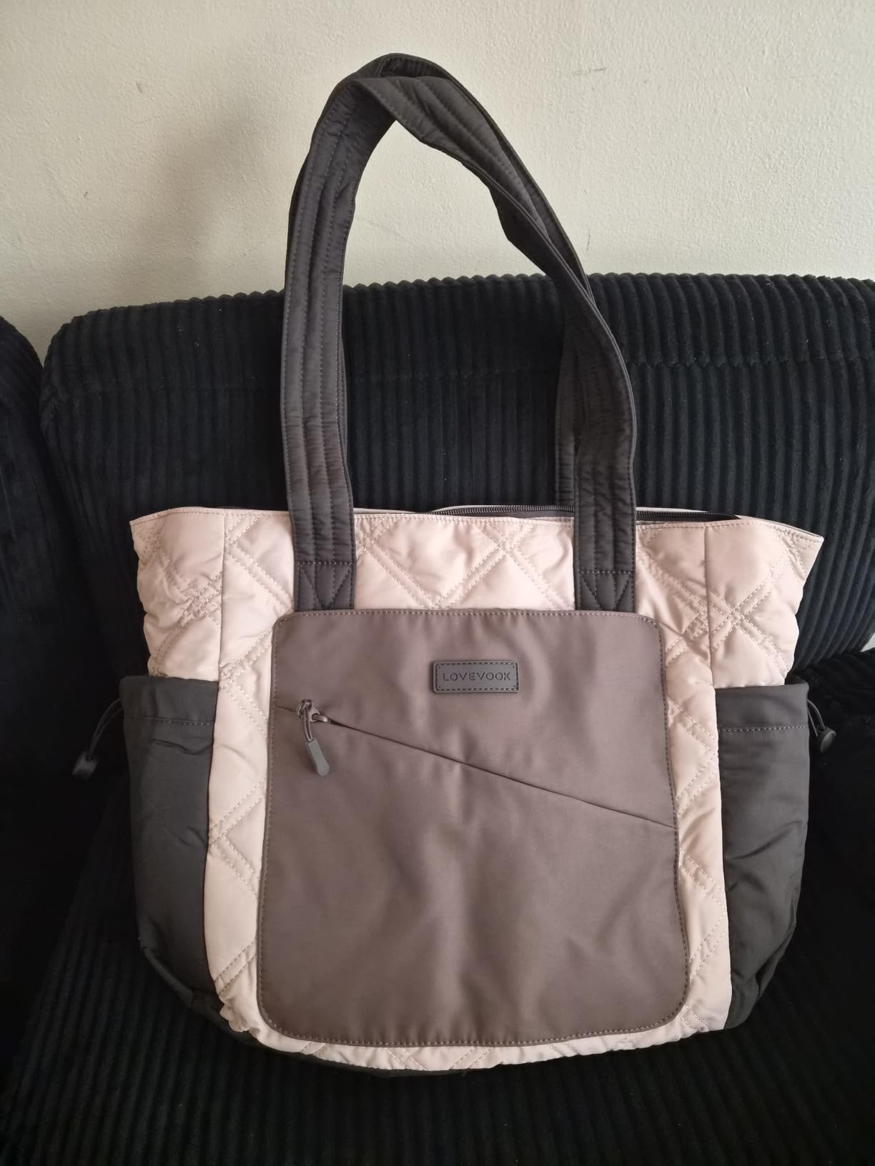 Tote Bag for Women, puffer tote bag for Work Travel Nurse, Lightweight quilted Bags with Compartments customer photo 1
