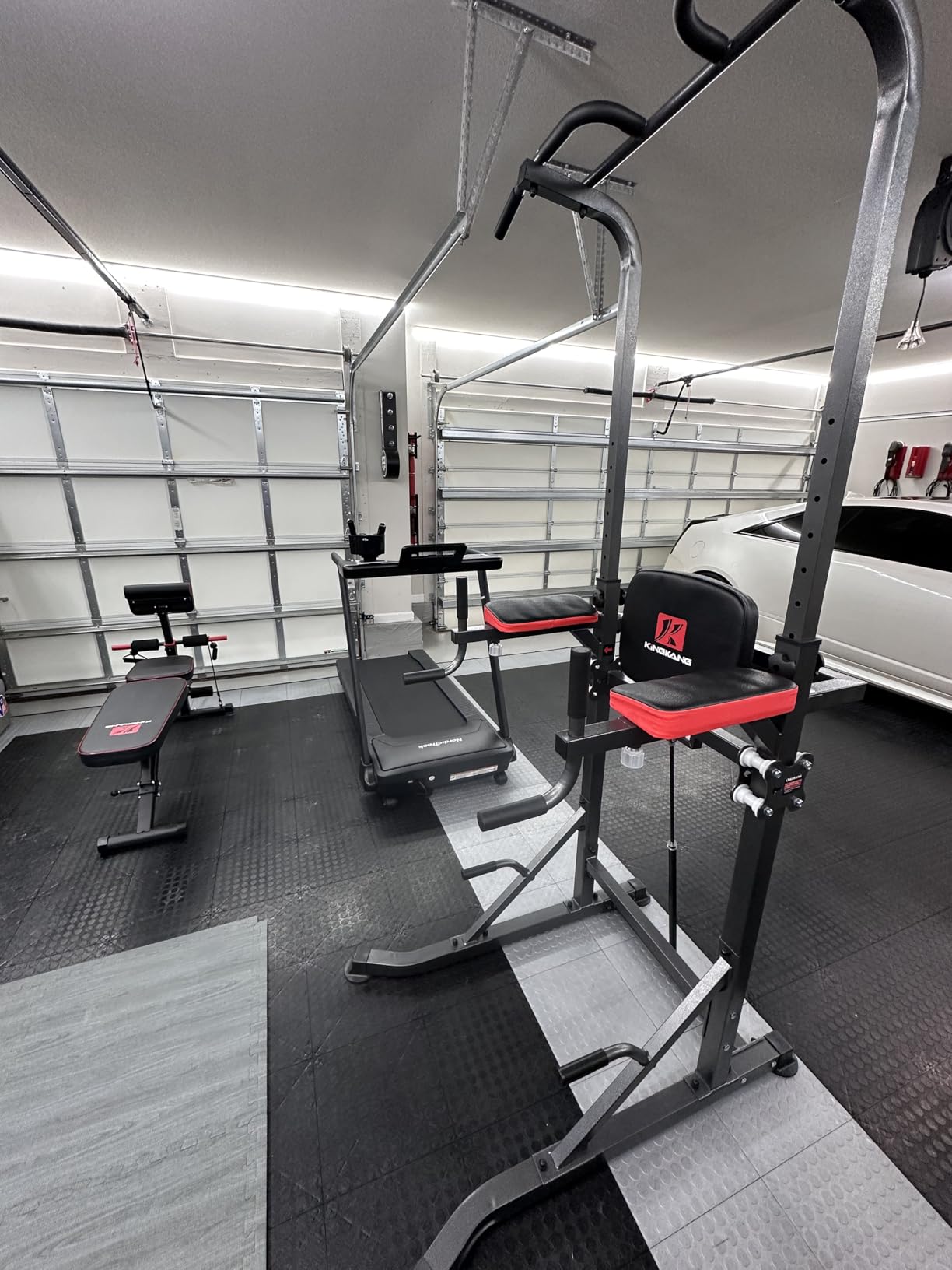 KINGKANG Assistive Power Tower, Dip Station & Pull Up Bar for Home Gym | Load 450 lbs | Suitable All Fitness Enthusiasts | 9 Height Settings | Newly Upgraded customer photo 1