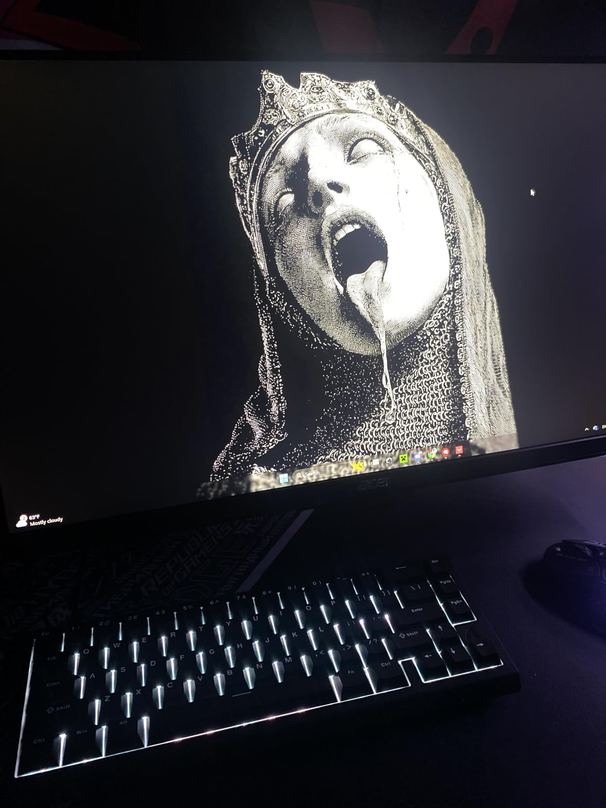 ATTACK SHARK X68 HE RT Mechanical Gaming Keyboard 60% Wired TKL-Black | Adjustable Actuation, Hall Effect Magnetic Switch, 8KHz Polling Rate, RGB Backlit, Top Mount, Web Driver for PC Mac Esport Gamer customer photo 2