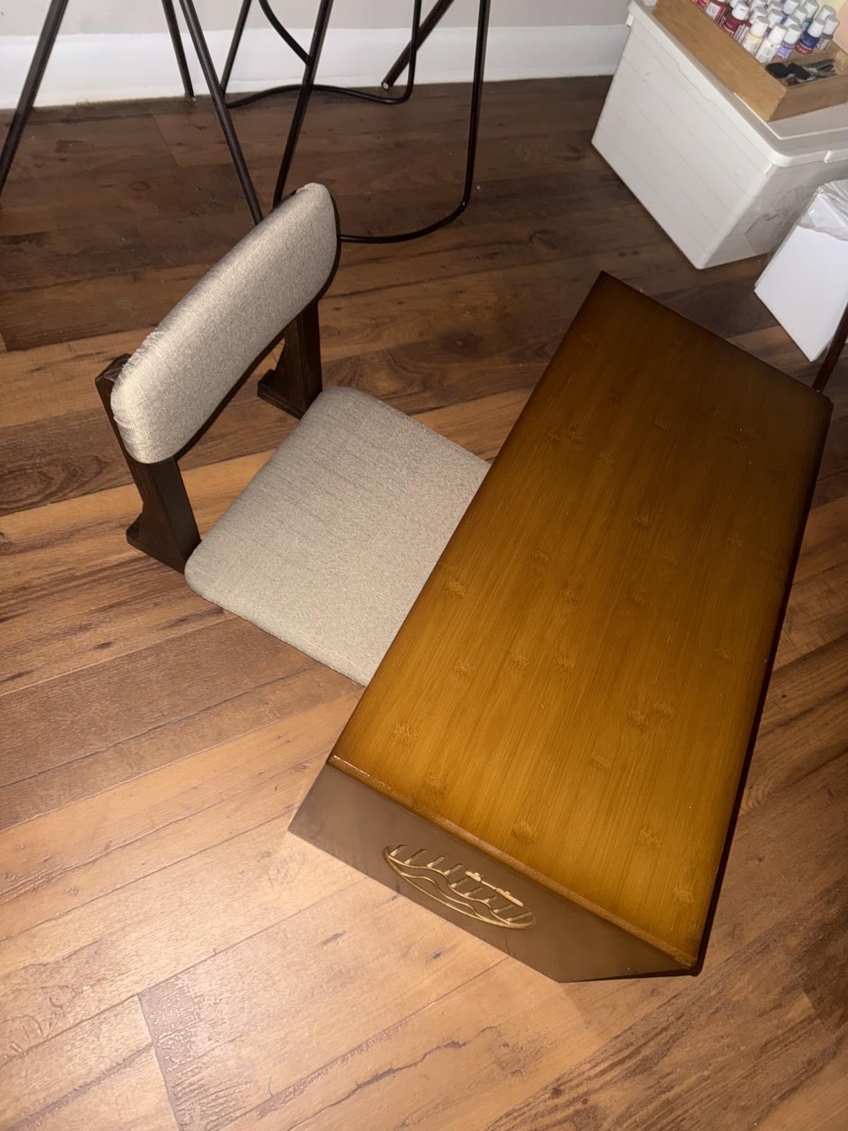 Meditation Chair with Back Support, Japanese Floor Chair, Back Jack for The Floor, Floor Seating, Tatami Floor Seats customer photo 1