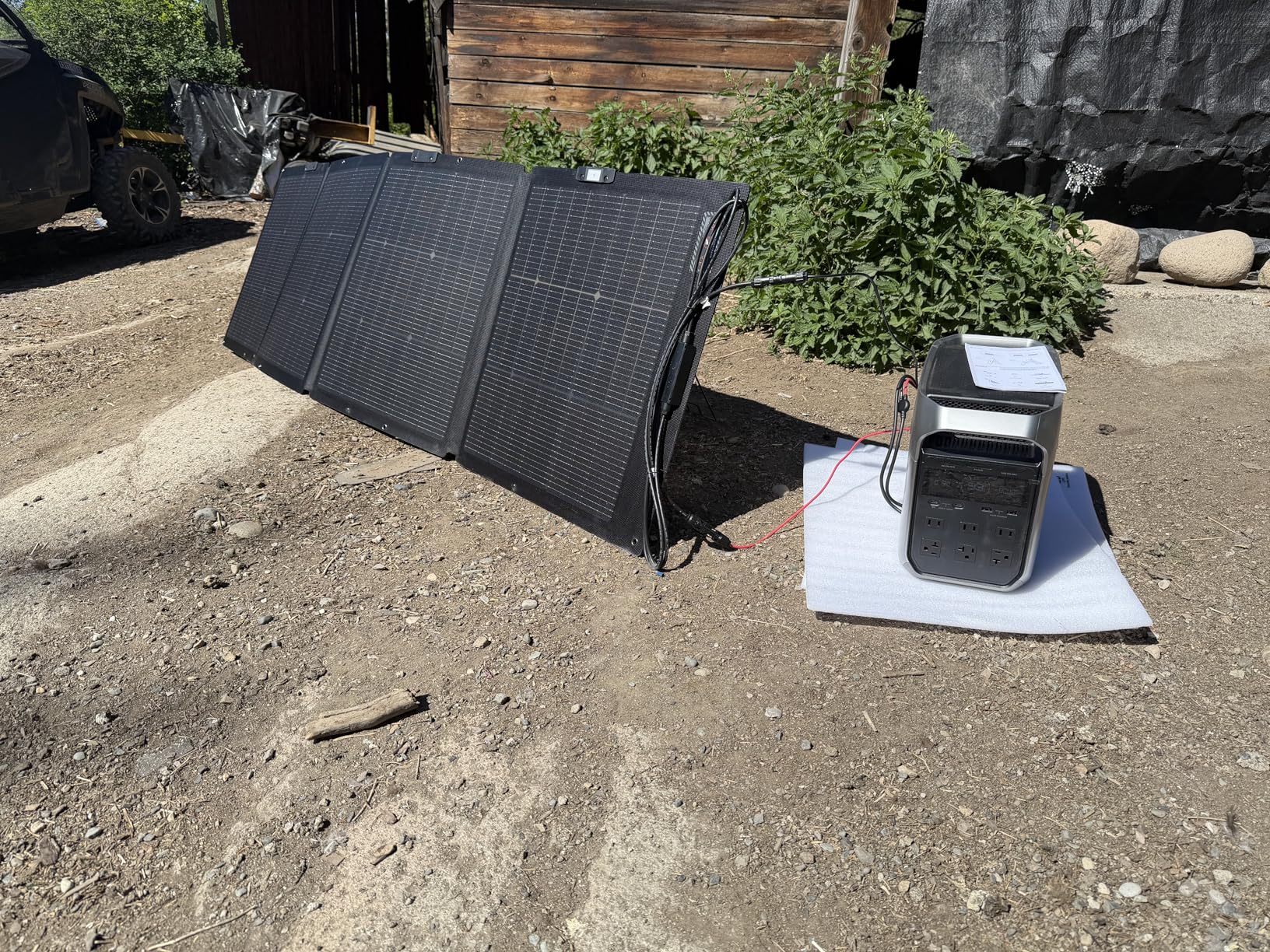EF ECOFLOW Solar Generator DELTA 3 Plus with 220W Bifacial Solar Panel, 1000W Solar Input, LFP(LiFePO4) Battery, Portable Power Station For Home Backup Power, Camping & RVs customer photo 1