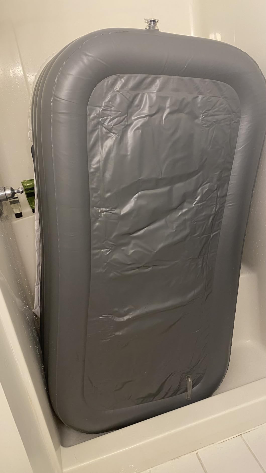 Crossing King Inflatable Bathtub, Portable Bathtub Adult for Indoor Outdoor | Freestanding Foldable, Easy to Inflate & Drain, with Electric Air Pump, Cup Holder, Comfortable Backrest customer photo 2