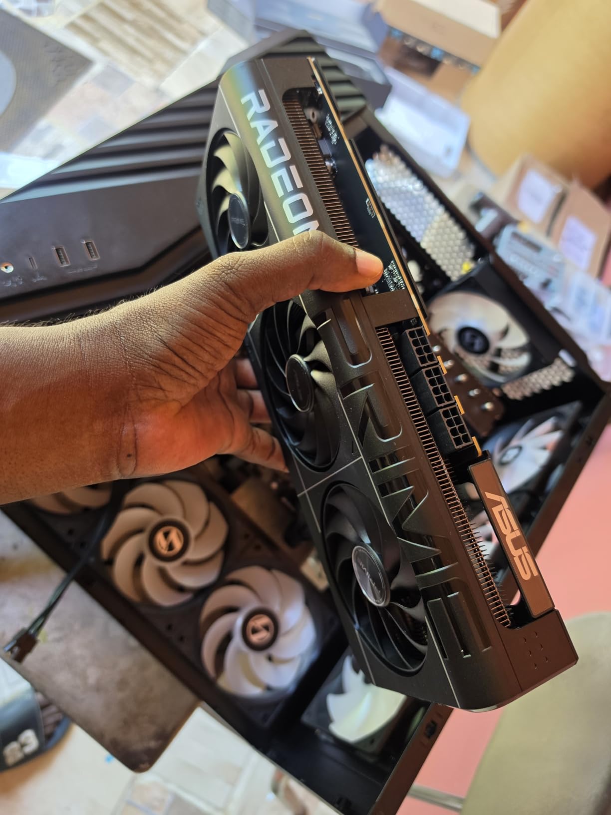 ASUS Prime AMD Radeon RX 9070 XT 16GB GDDR6 OC Edition Graphics Card, AMD (PCIe 5.0, HDMI/DP 2.1, 2.5-Slot Design, Axial-tech Fans, Ball Bearings, Dual BIOS, GPU Guard), 3 Year Warranty customer photo 2