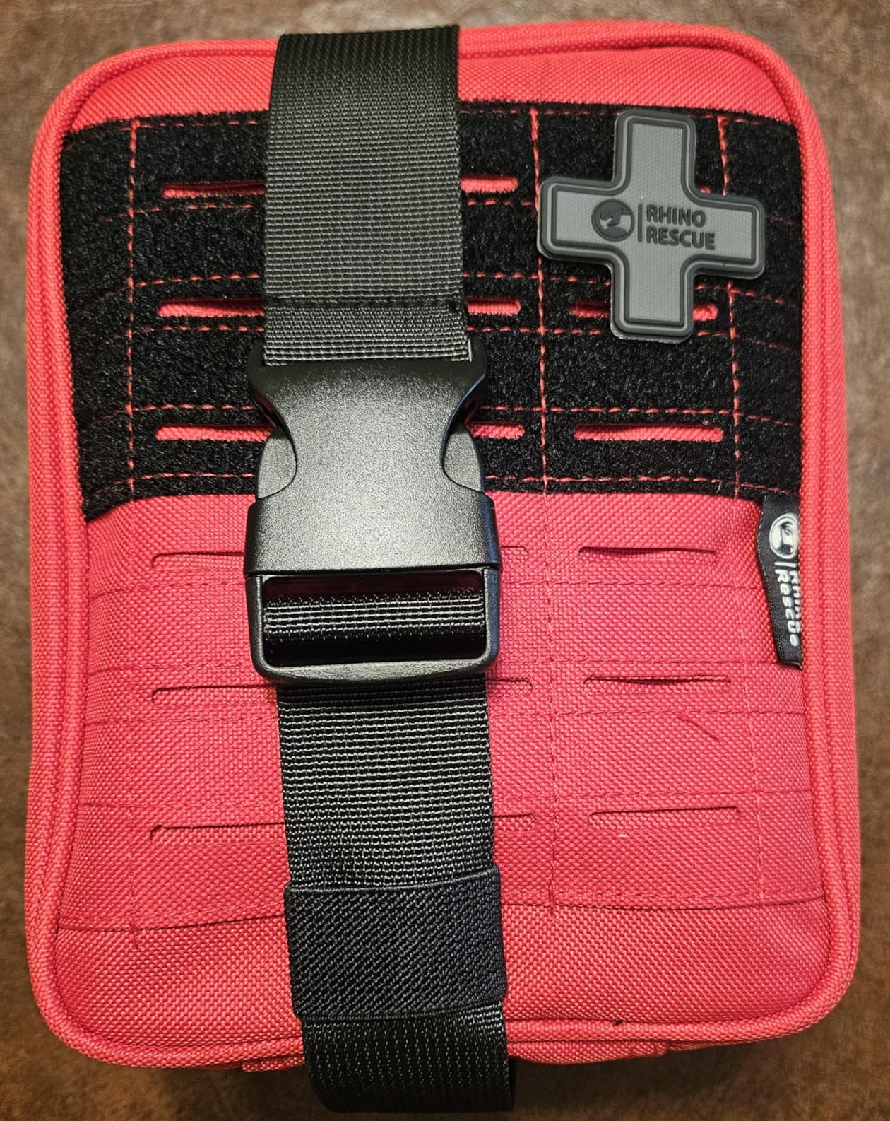 RHINO RESCUE IFAK Trauma Kit Standard with CAT Tourniquet Red | Military-Grade, Massive Bleeding Control, Tactical Molle Pouch, Professional First Aid Kit, HSA/FSA Approved customer photo 2