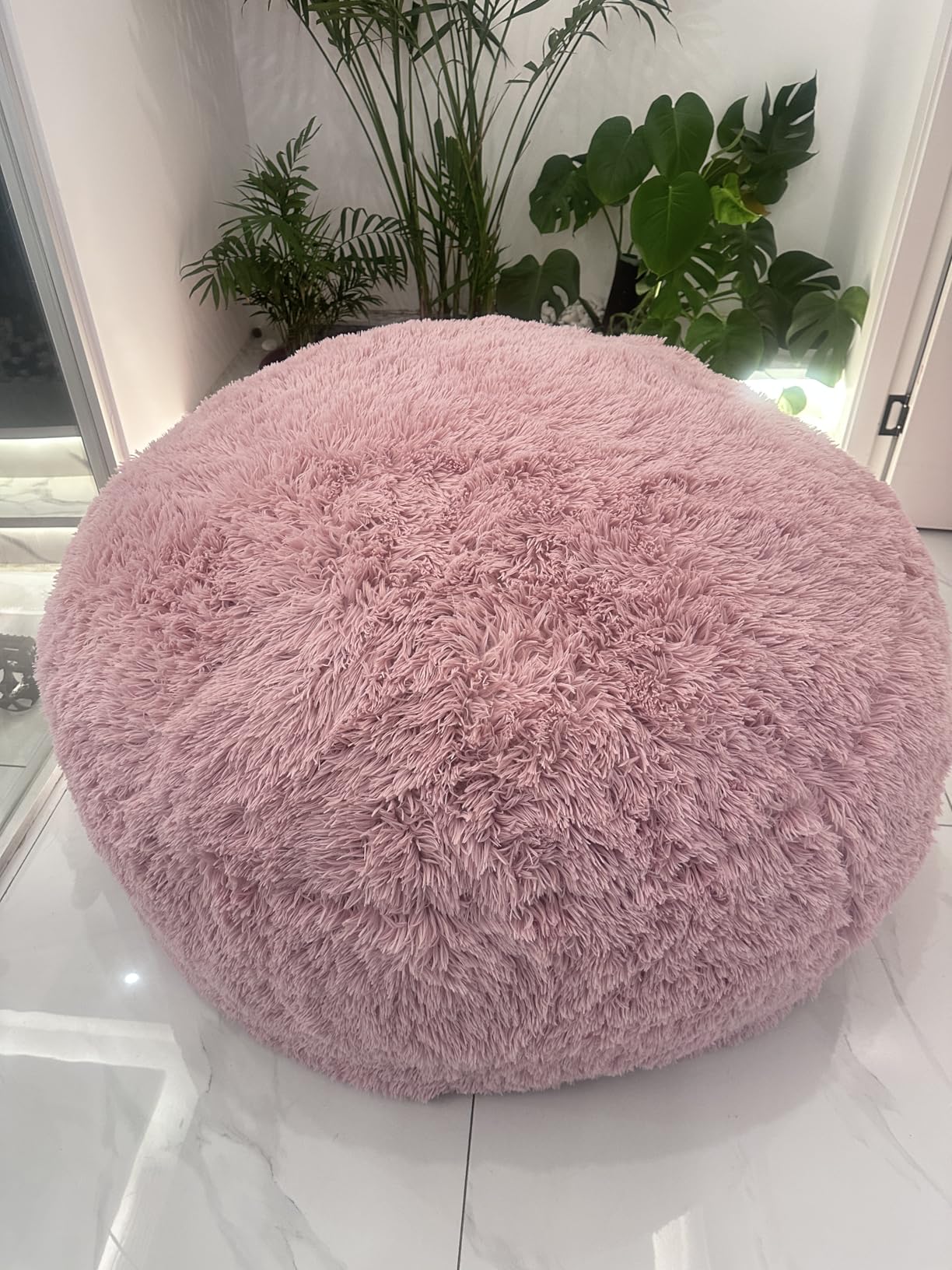 Bean Bag Chair Bed for Adults, Giant Bean Bag Chair Convertible Beanbag Bed, Large Floor Sofa Couch for Living Room, Bedroom, High-Density Foam Filling, Machine Washable (Full, Charcoal) customer photo 1