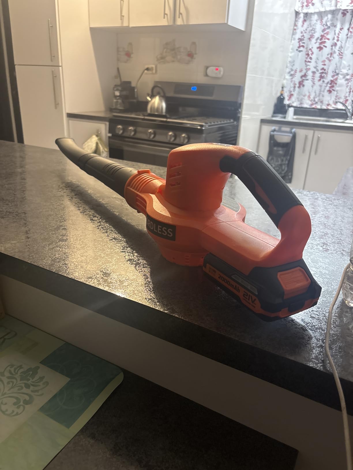 Leaf Blower Cordless - 21V Powerful Electric Leaf Blower with 2 Batteries and Charger, 2 Speed Modes, 2.0Ah Lightweight Battery Powered Leaf Blowers for Lawn Care, Patio, Dust, Blowing Leaves customer photo 1