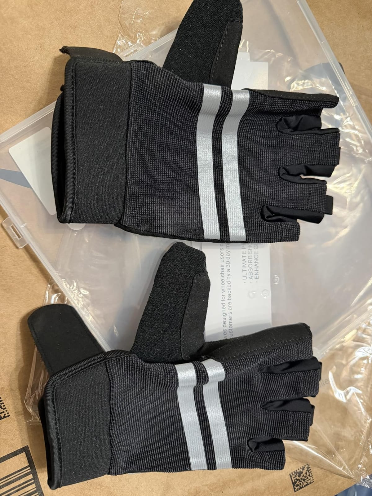 Wheelchair Gloves Half-Finger with Anti-Blister Padding & Shock Absorption for Men Women customer photo 2