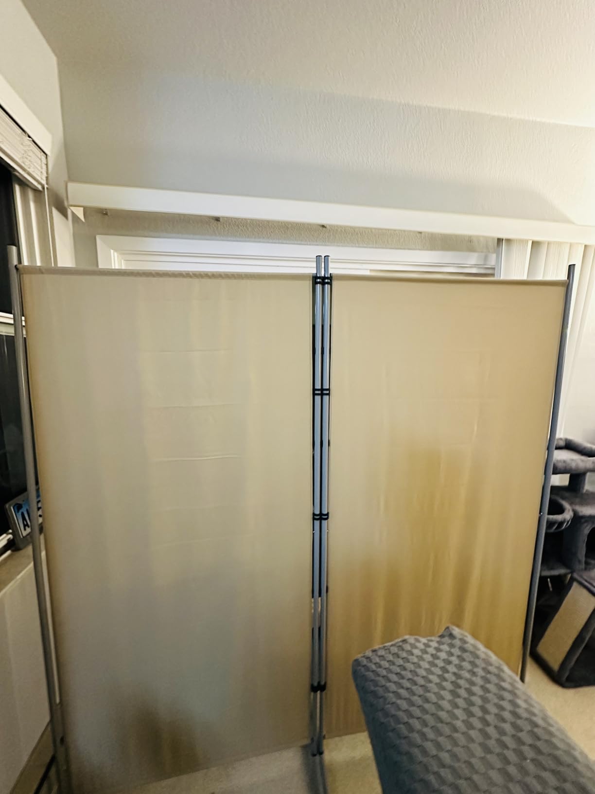 RANTILA 4 Panel Room Divider, 6 FT Folding Privacy Screen with Wide Feet, Freestanding Partition for Room Separation customer photo 2