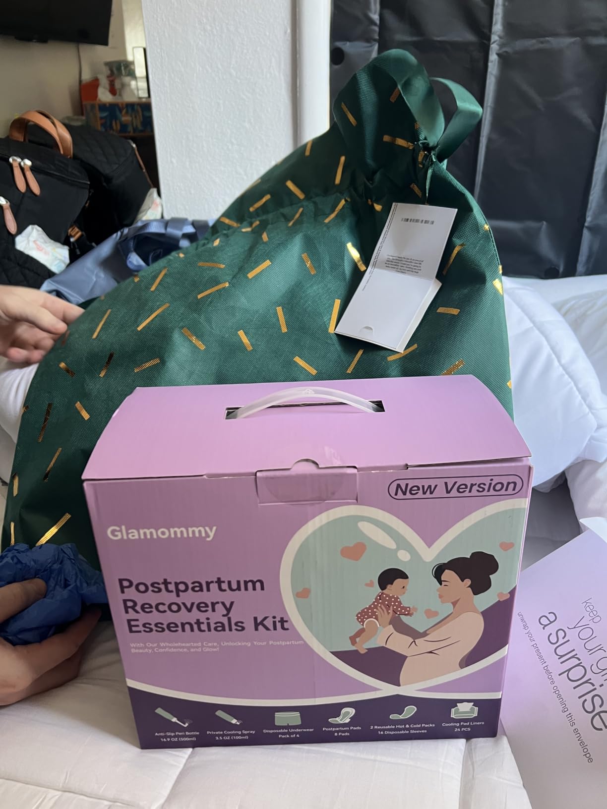 Glamommy Postpartum Recovery Essentials Kit, Labor & Delivery Care for Mom customer photo 1