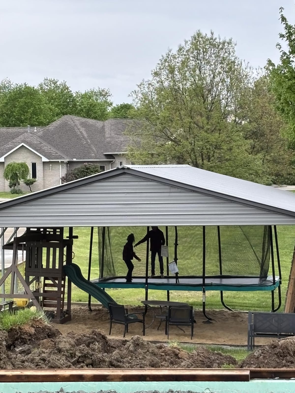 Skywalker Signature Series Trampoline with Enclosure | Black Powder-Coat Frame, Patented No-Gap Enclosure, XPE Safety Foam, Thicker Spring Pad, Storage Bag customer photo 1