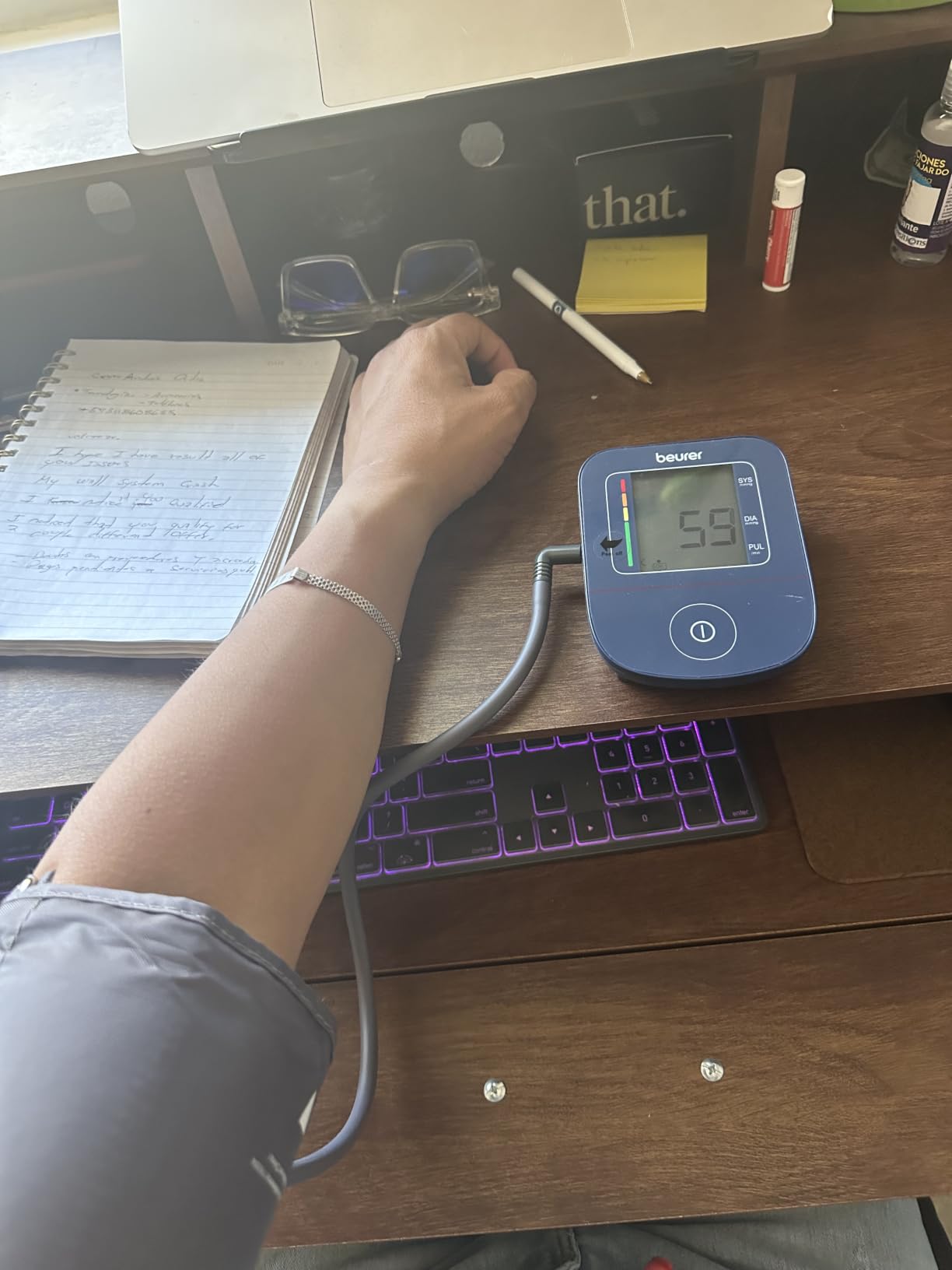 Beurer BM25 Upper Arm Blood Pressure Monitor for Home Use, Fully Automatic, Arrhythmia Detection, Cuff Fit Control, Color Risk Indicator, App Tracking, Battery or USB-C Power customer photo 2