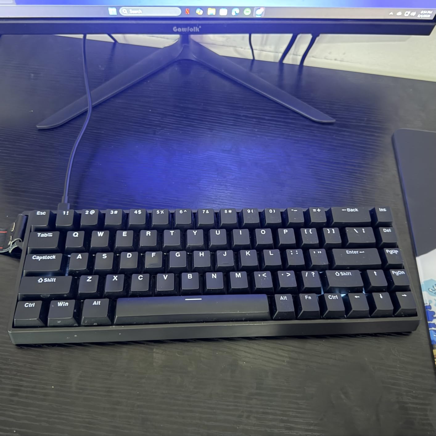 AULA WIN68 HE Mechanical Gaming Keyboard 60%, Hall Effect Magnetic Switch, Fast Trigger Mode Adjustable Actuation, 8000Hz Polling Rate, RGB Backlit, Wired Black Keyboard for Laptop/PC Gamer customer photo 2