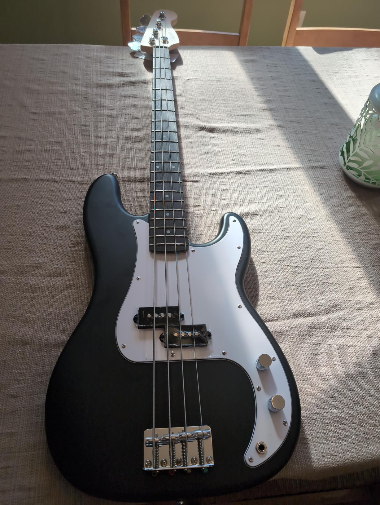 Fender Squier Debut Series Beginner Precision Bass Guitar Kit w/Amp, Black | Includes Rumble 15 amp, padded gig bag, cable, bass guitar starter kit, 2-year warranty, everything included customer photo 2