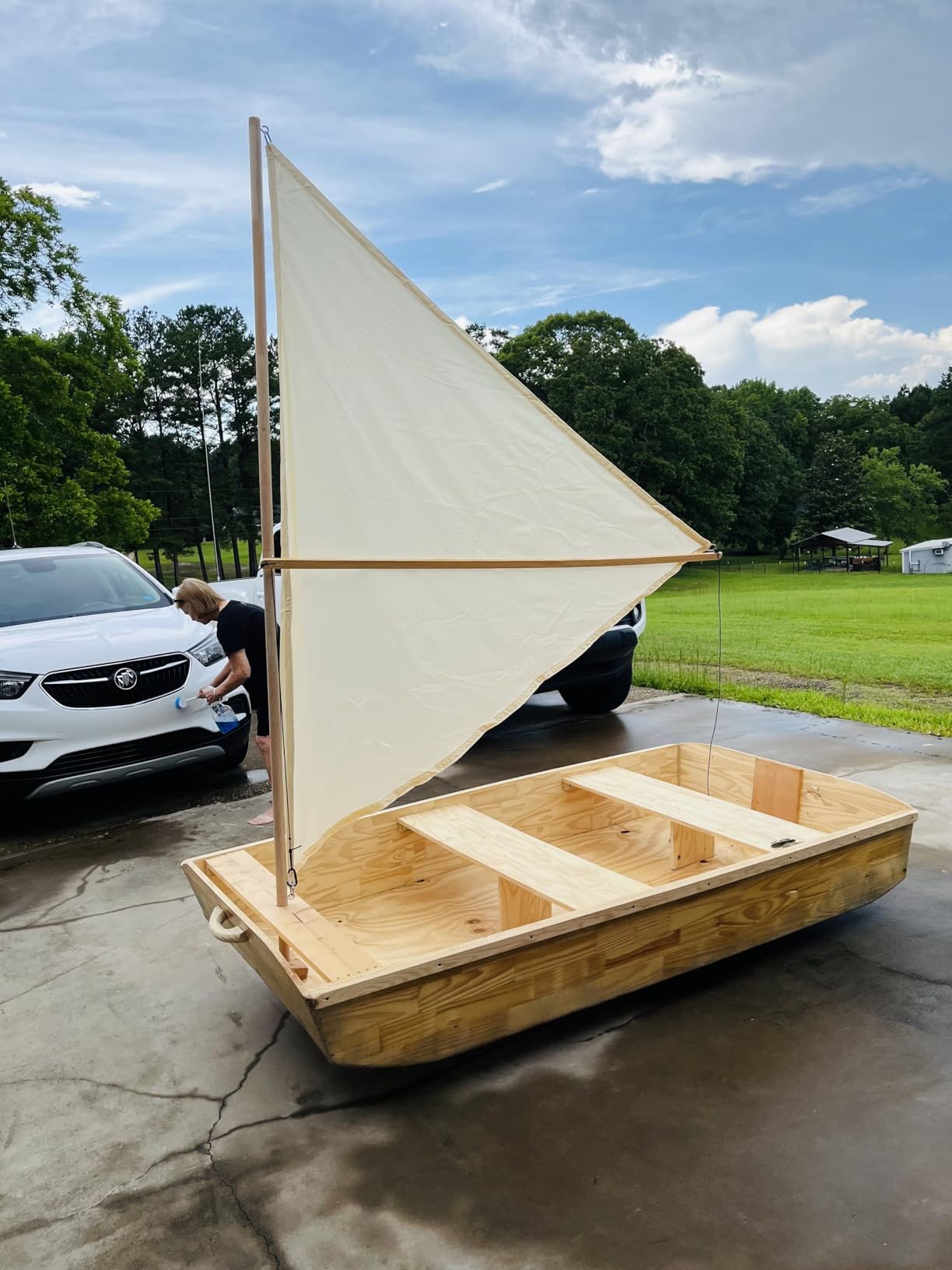 8' x 8' x 8' Beige Triangle Sun Shade Sail UPF50 Canopy Fabric Cloth Screen, Water Air Permeable & UV Resistant, Heavy Duty, Carport Patio Outdoor smTAPT08 (We Customize Size) customer photo 1