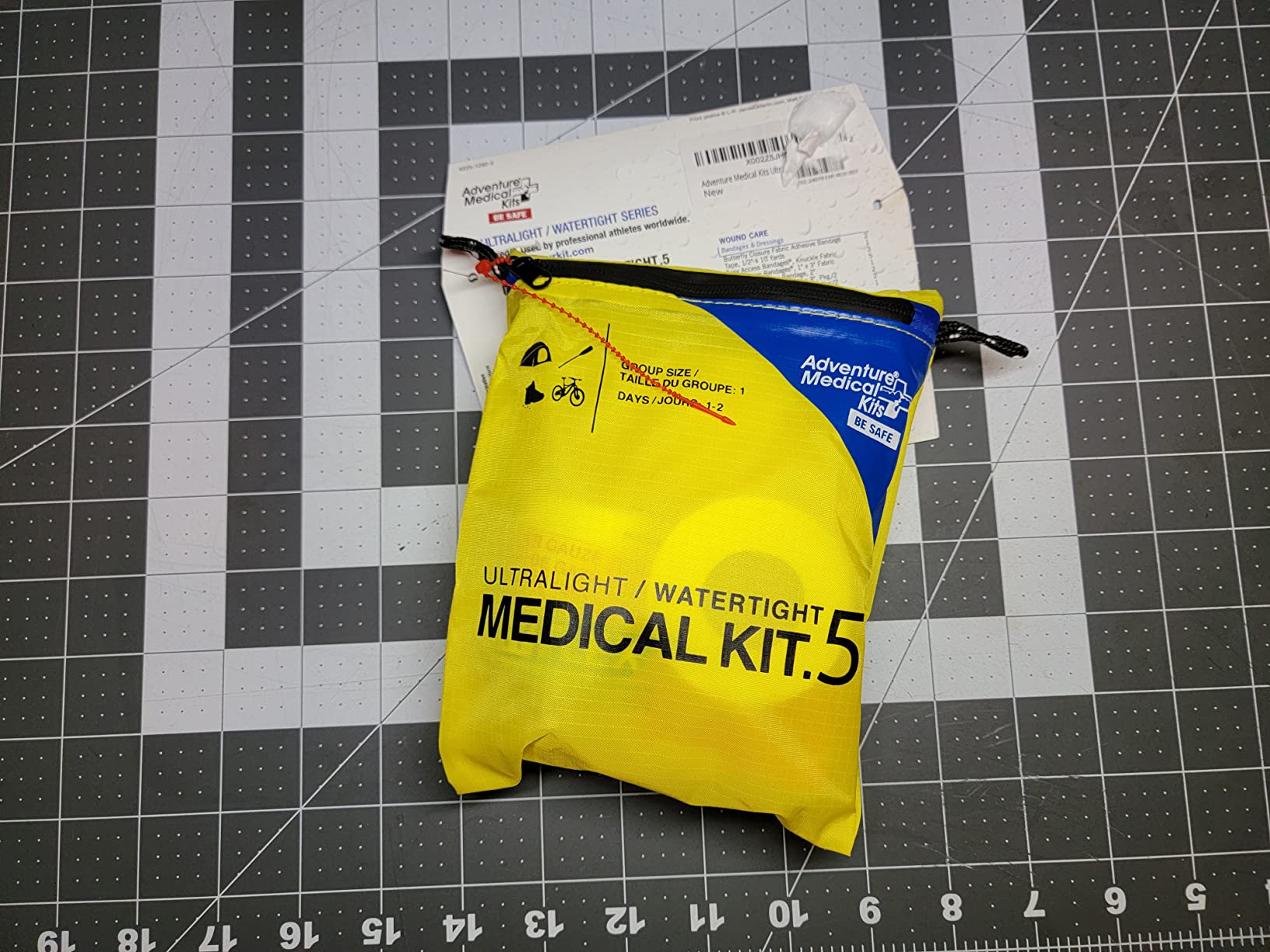 Adventure Medical Kits Ultralight/Watertight Medical Kit .5, (2 Person) | Features Waterproof DryFlex Inner Bag with Bandages, Gauze & Medications for Wound Care, Plus Moleskin for Blister Relief customer photo 2