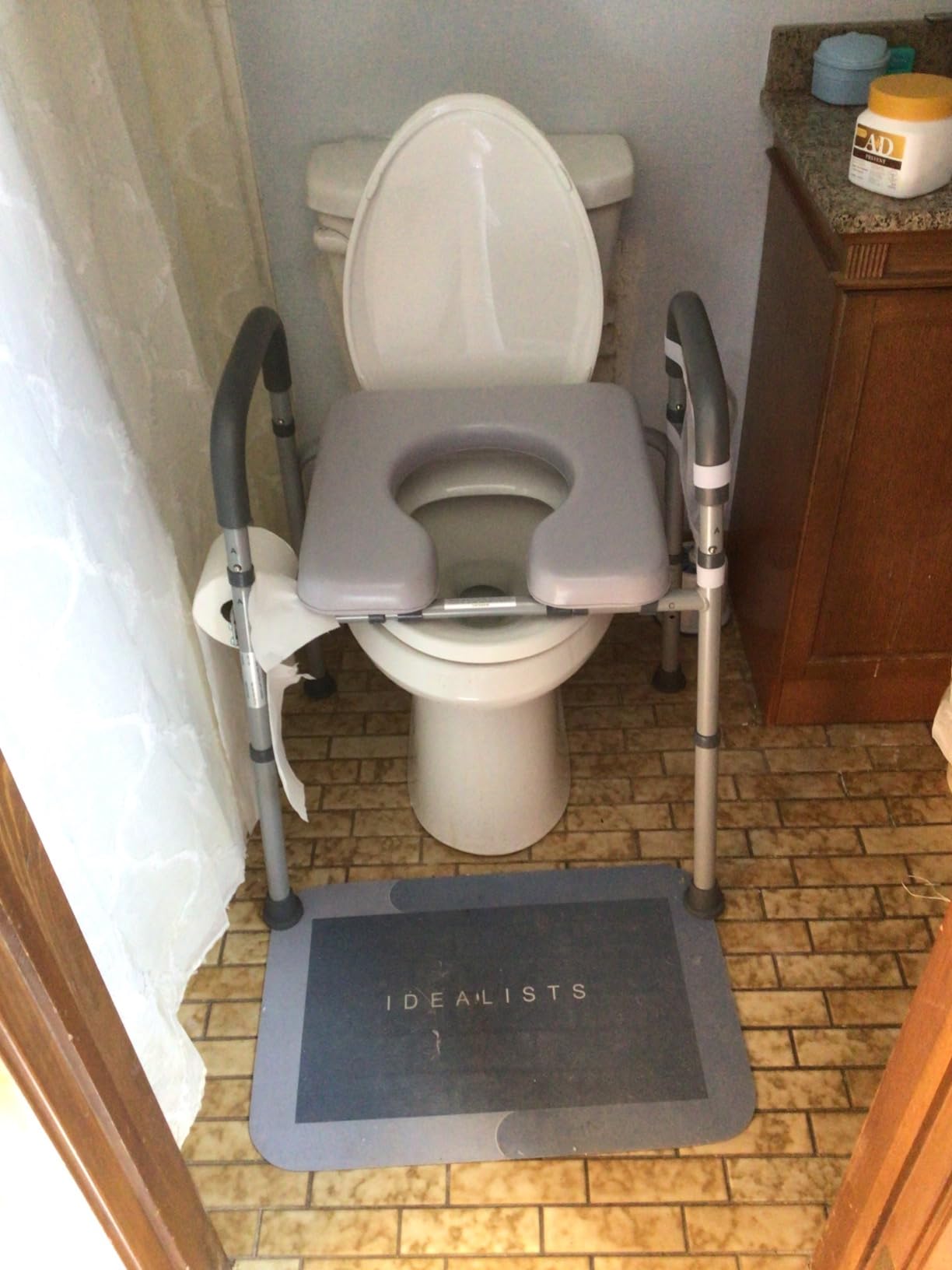 Medical King Toilet Seat Riser for Seniors, Adjustable, Gray, Heavy Duty up to 400 lbs customer photo 2