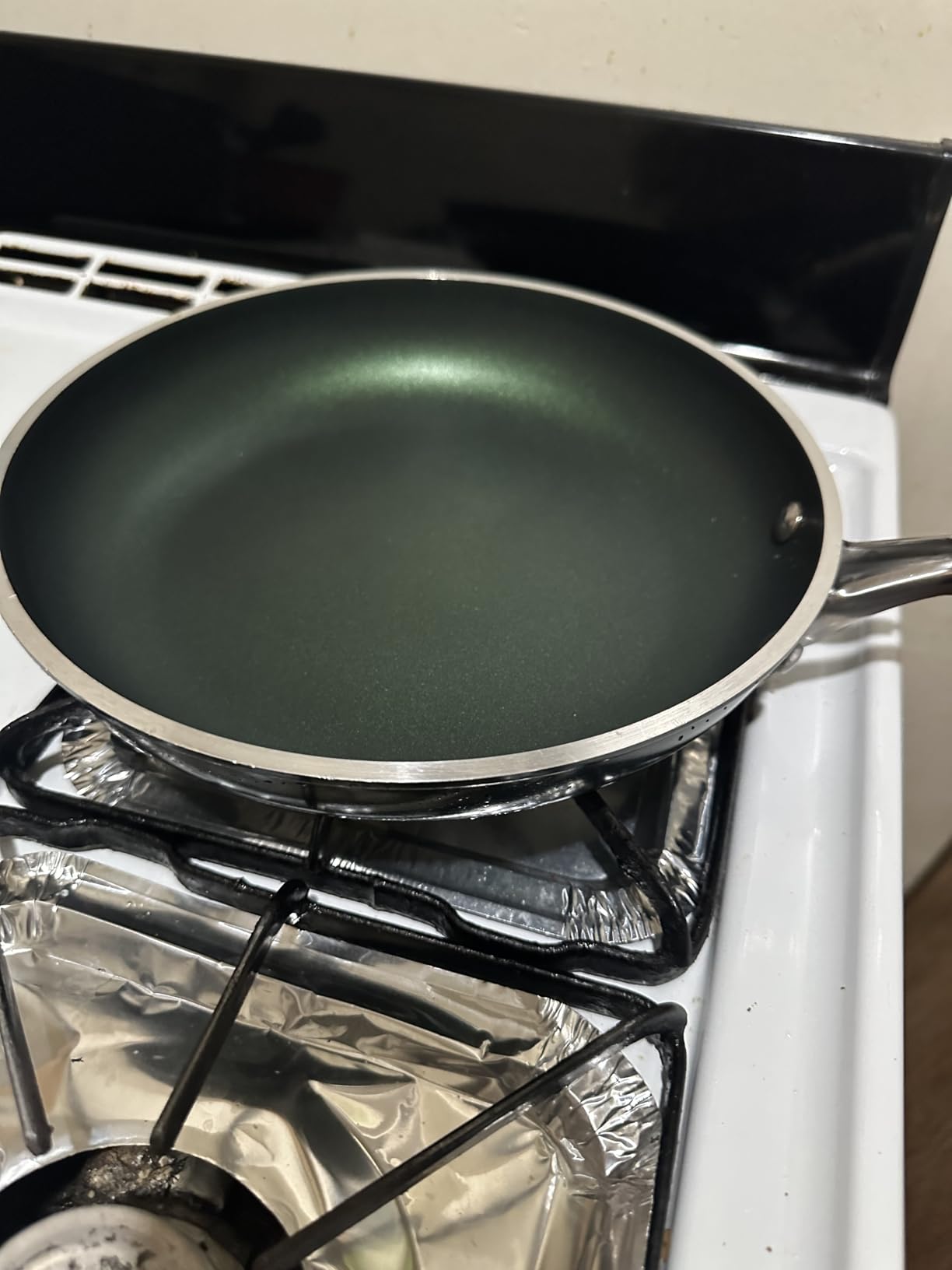 Granitestone 10 Inch Non Stick Frying Pan Skillet Granite Coated Egg & Omelette Pan, Non Toxic PFOA Free, Metal Utensil Safe, Aluminum, Oven Safe to 500°F, Dishwasher Friendly, Emerald Green customer photo 2