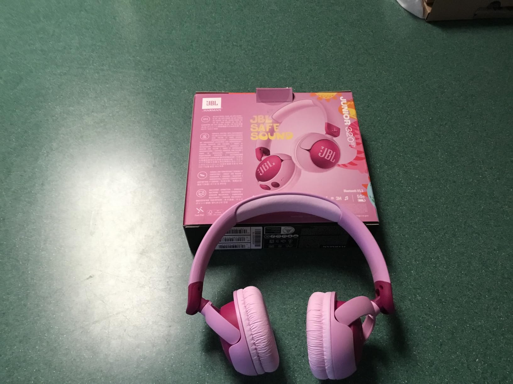 JBL Junior 320BT - On-Ear Kids Headphones - Purple | JBL Safe Sound 85dB, Parental Control with Customizable Volume Playtime, Easy monitoring, Built-in mic, 50-hour battery life customer photo 1