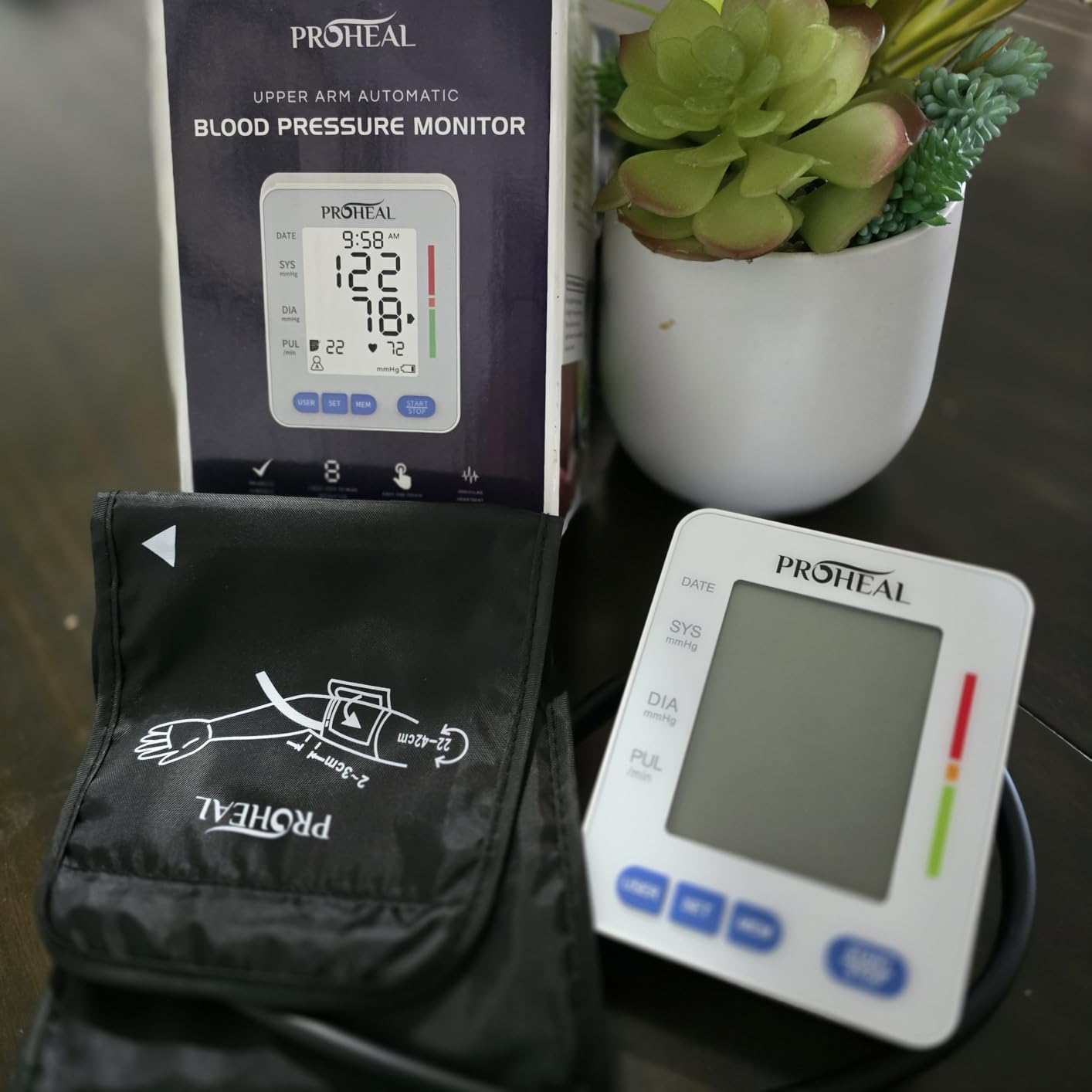 Talking Blood Pressure Monitor for Seniors and Low Vision - Hear Your Numbers Aloud - Automatic Upper Arm Cuff, Large Backlit Display, 3 User Memory, Carry Bag and Batteries Included customer photo 1