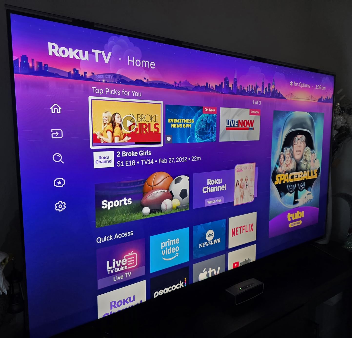 Roku 55-Inch Plus Series Smart TV - 4K QLED Mini-LED TV - RokuTV | Flat Screen Television with Dolby Vision & Wi-Fi for Streaming Live Local News, Sports - Enhanced Voice Remote customer photo 1