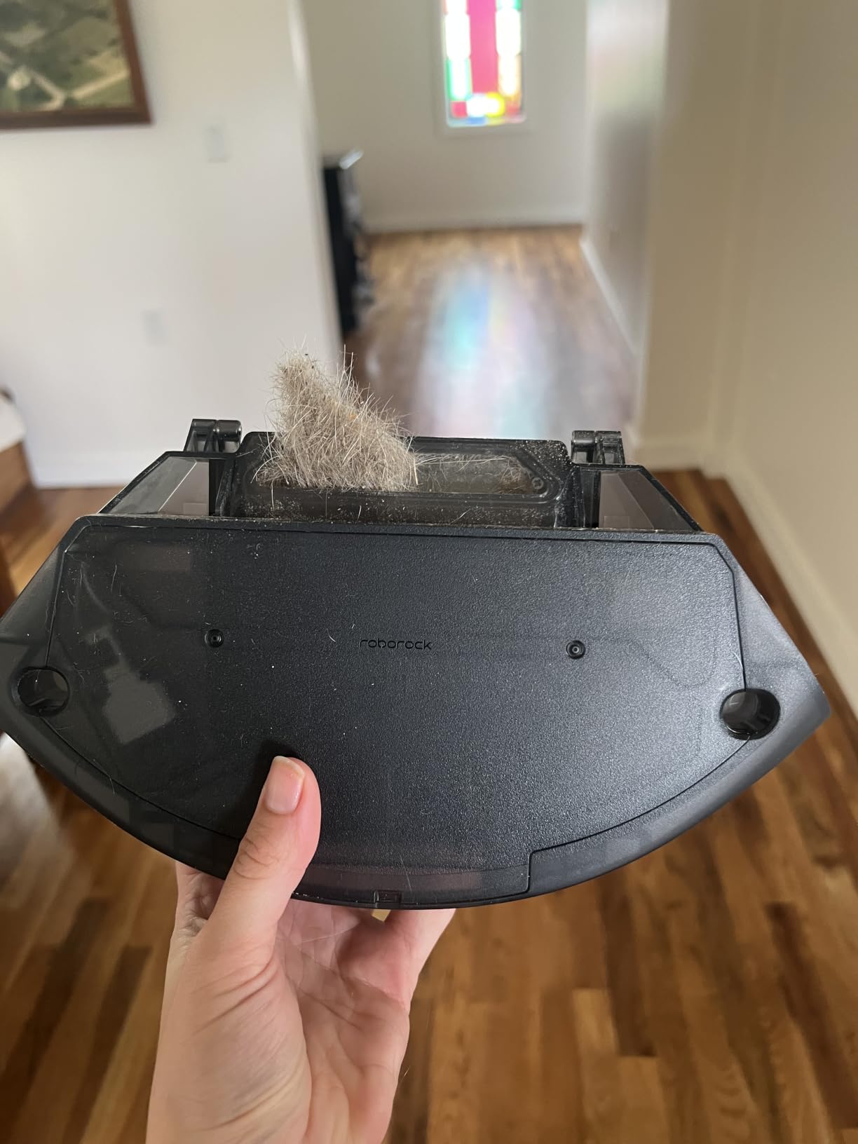 roborock Q7 M5+ Robot Vacuum and Mop, Up to 7-9 Weeks Self-Empty, 10000Pa | Upgraded from Q5 Max+, Dual Anti-Tangle System for Pet Hair & Carpet, PreciSense LiDAR Navigation, App Control, Black customer photo 1