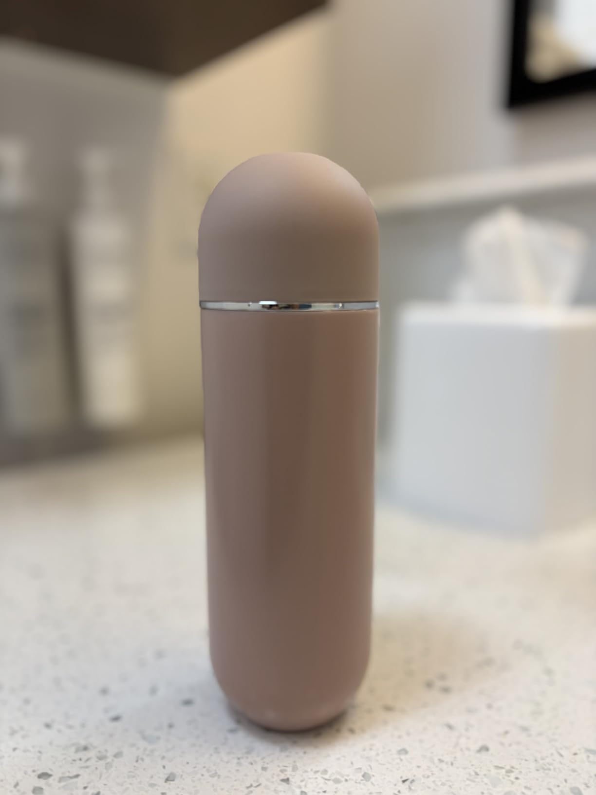 Portable Bidet for Travel & Camping - Manual Squeeze Peri Bottle Handheld | 3 Leak-Proof Seals | BPA-Free | Feminine Hygiene Care | Postpartum | Extendable Sprayer with Nozzle | for Men&Women-Khaki customer photo 1