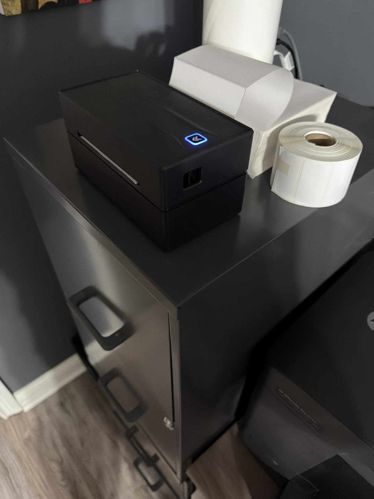 Thermal Shipping Label Printer 4x6 Bluetooth Label Maker for Small Business | Wireless Mailing Shipping Printer for USPS UPS Amazon Shopify Etsy - Compatible with iPhone Android Windows & Mac (Black) customer photo 1
