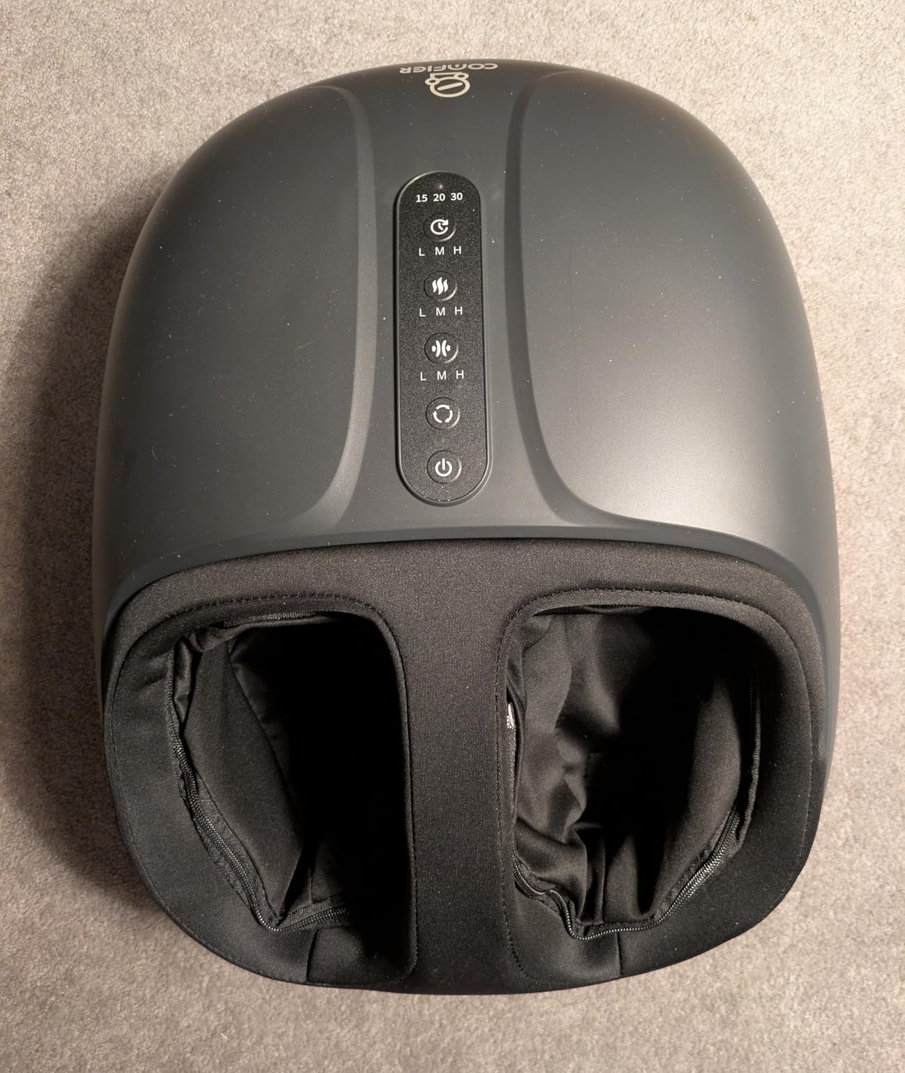 COMFIER Large Shiatsu Foot Massager with Heat, Size 15, FSA Eligible HSA | 3-Zone Massage & 3 Kneading Speeds for Plantar Fasciitis Neuropathy, 15/20/30-Min Timer, Remote Control, Gifts for Mom Dad customer photo 1
