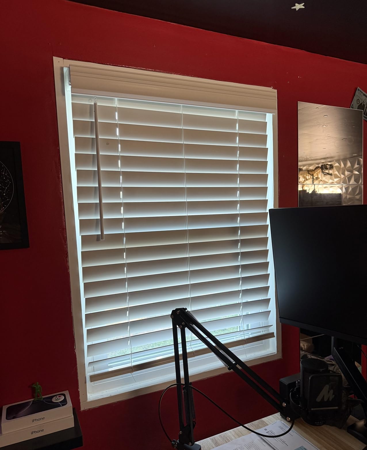Cordless Faux Wood Blinds 30