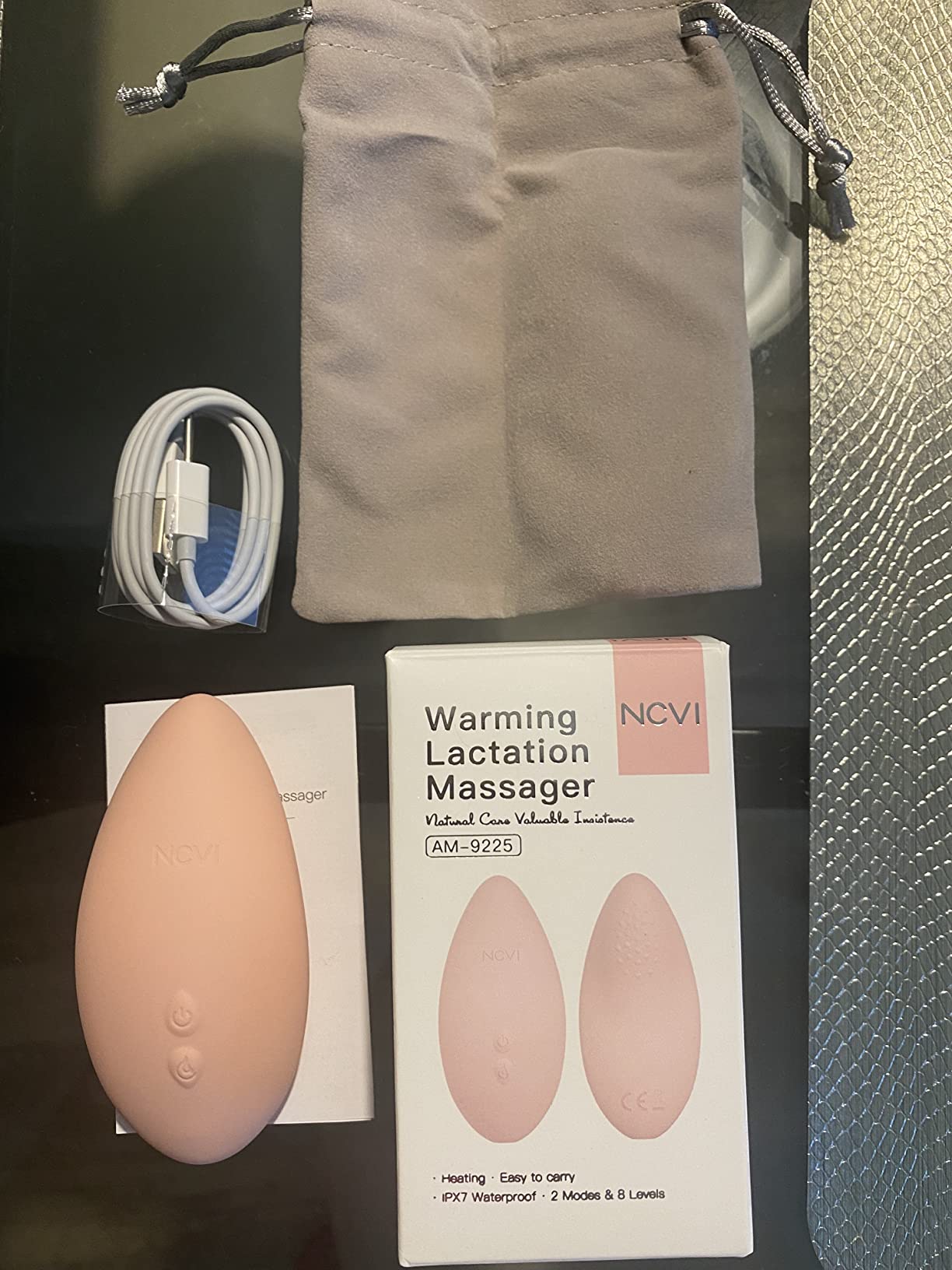 NCVI Warming Massager, 2-in-1 Heat-Vibration for Engorgement Relief, 2-Pack | Provides warmth & vibration to ease engorgement, boosts milk supply, compact 2-pack design, great for pumping moms customer photo 1
