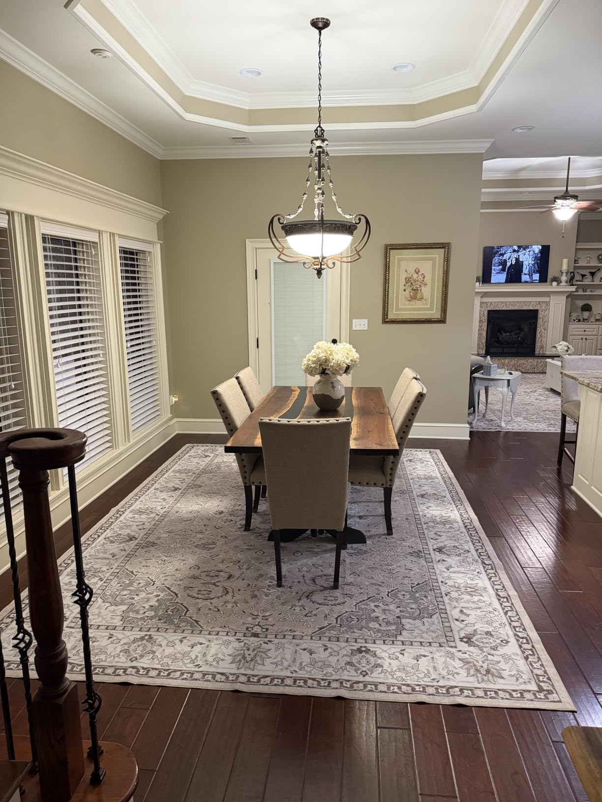 Washable 2x8 Hallway Runner Rug: Vintage Water Resistant Kitchen Entryway Rug Ultra Soft Living Room Bedroom Carpet with Non Slip Backing Indoor Low Pile Floor Mat for Bathroom Dining Room (2x8, Beige) customer photo 2
