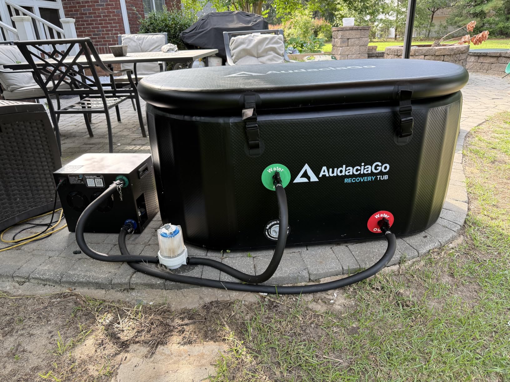 Ice Bath Water Chiller for Cold Plunge Tubs, 1/3 HP Cold Plunge Chiller with Built-in Filter & Pump, Submersible Pump, Insulated Hoses, Ideal for Ice Bath Cold Therapy Recovery 110V customer photo 2