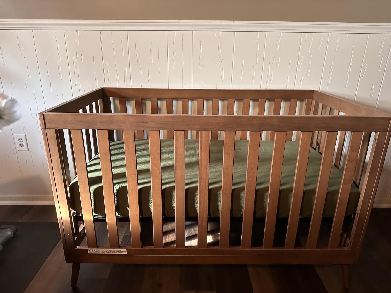 Delta Children Essex 4-in-1 Convertible Crib - Greenguard Gold Certified, Chestnut customer photo 1