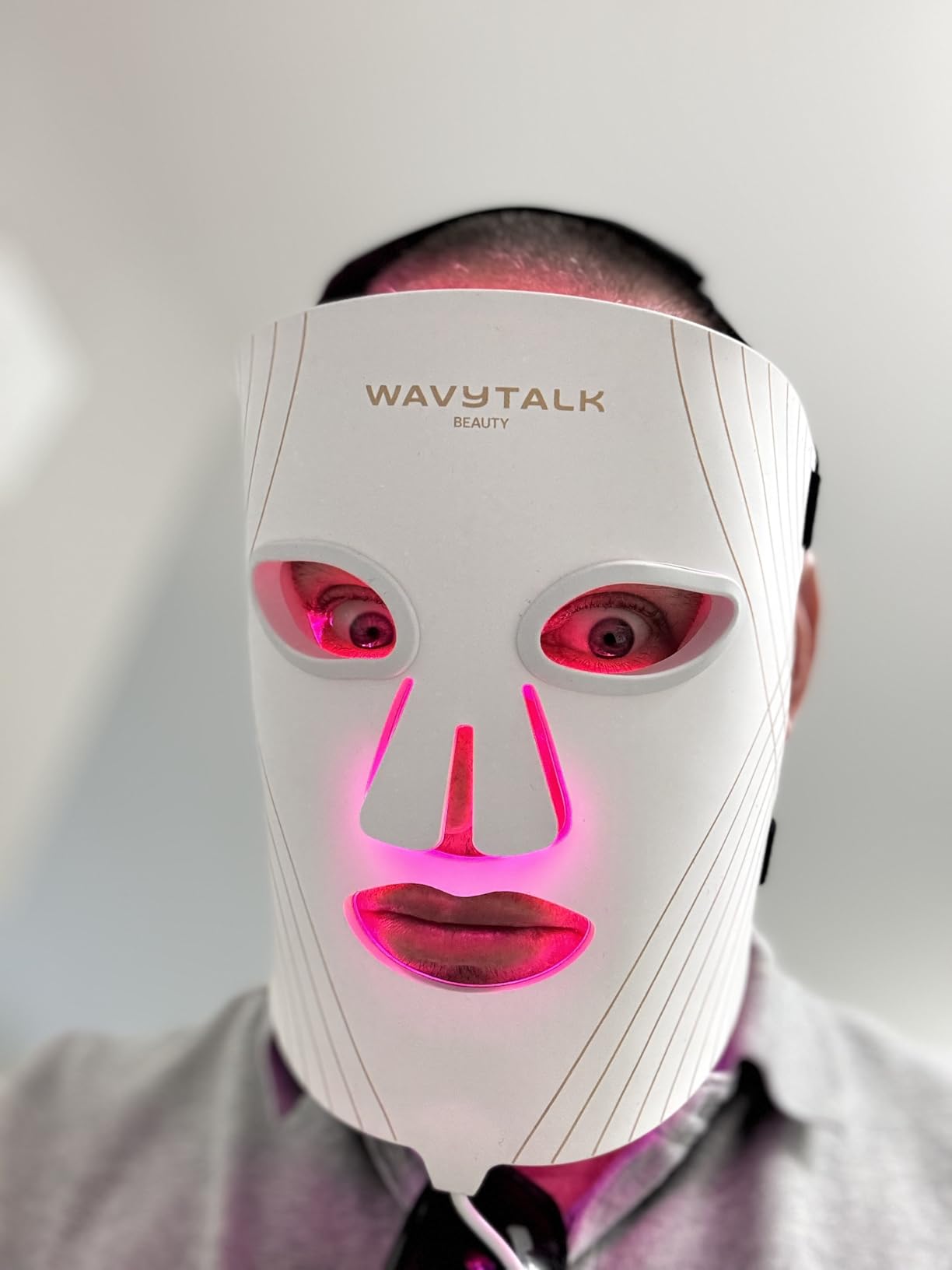 wavytalk Red Light Therapy Mask for Face, Glow Time LED Face Mask 850nm NIR customer photo 2