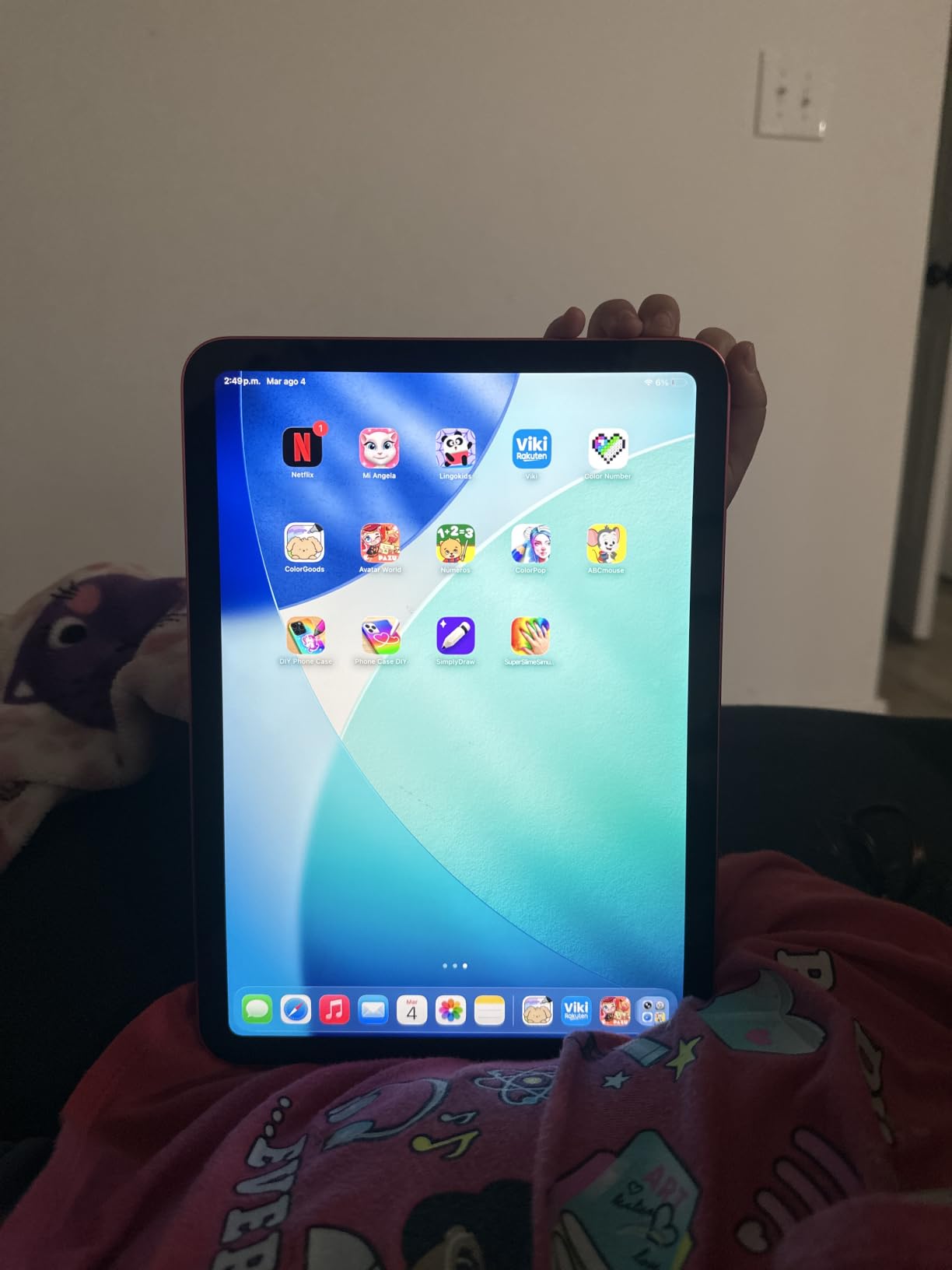 Apple iPad 11-inch: A16 chip, 11-inch Model, Liquid Retina Display, 128GB, Wi-Fi 6, 12MP Front/12MP Back Camera, Touch ID, All-Day Battery Life - Blue customer photo 2