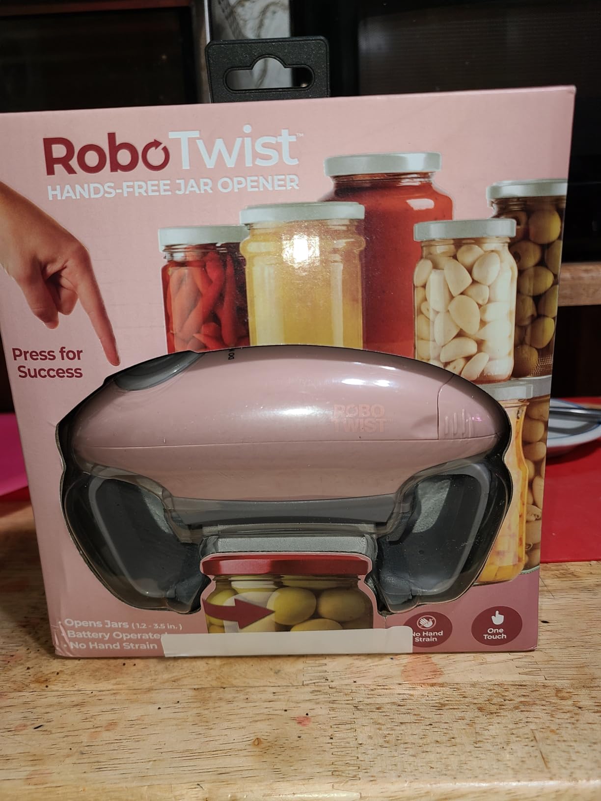 Robotwist Electric Jar Opener Top Rated for Seniors, Deluxe Model with Improved Torque, 1 Touch Automatic Easy Jar Opener for Weak Hand and Arthritis - Works on All Jar Sizes customer photo 1