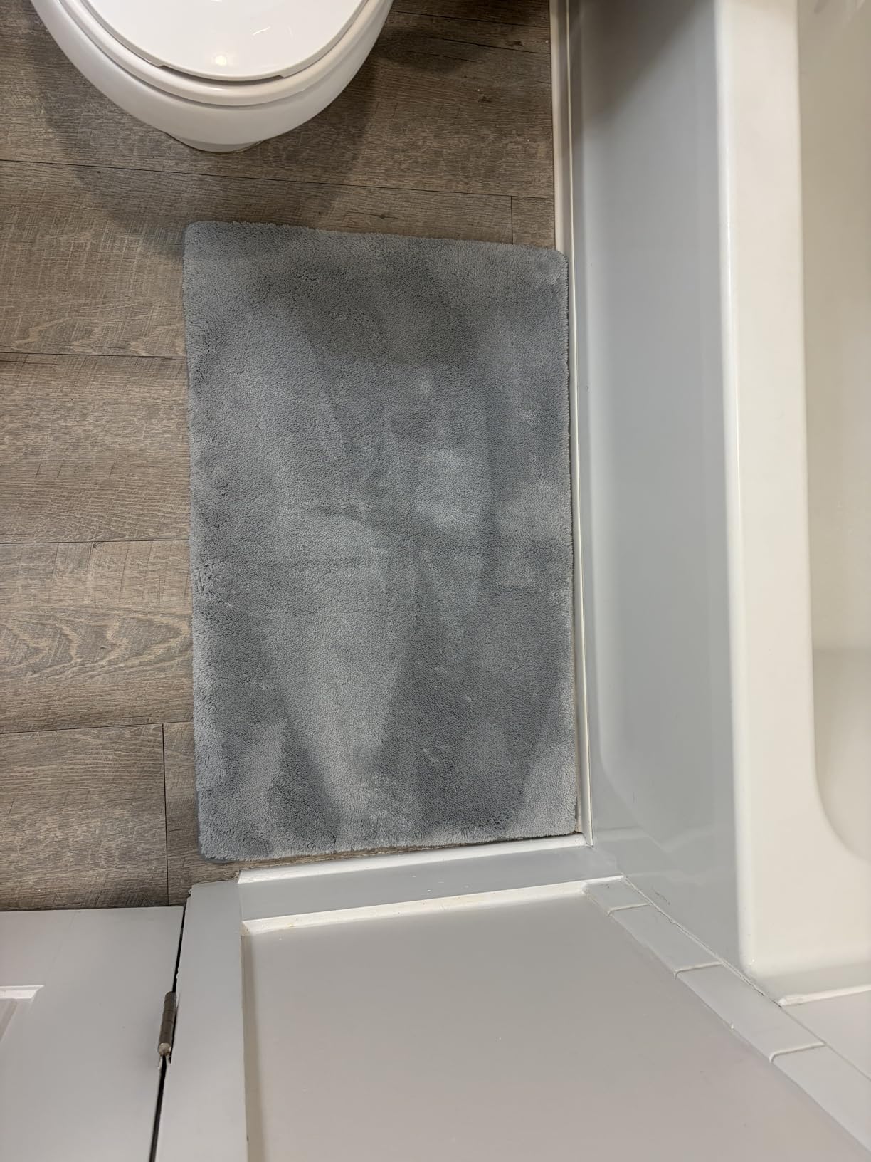 MINIDEAR Bathroom Rugs 36x24 Light Gray - Thick Memory Foam Bath Mat, Ultra Soft & Plush Fluffy, Non-Slip, Quick Dry, Absorbent Washable Floor Microfiber Mat for Tub, Home Decor Accessories customer photo 2