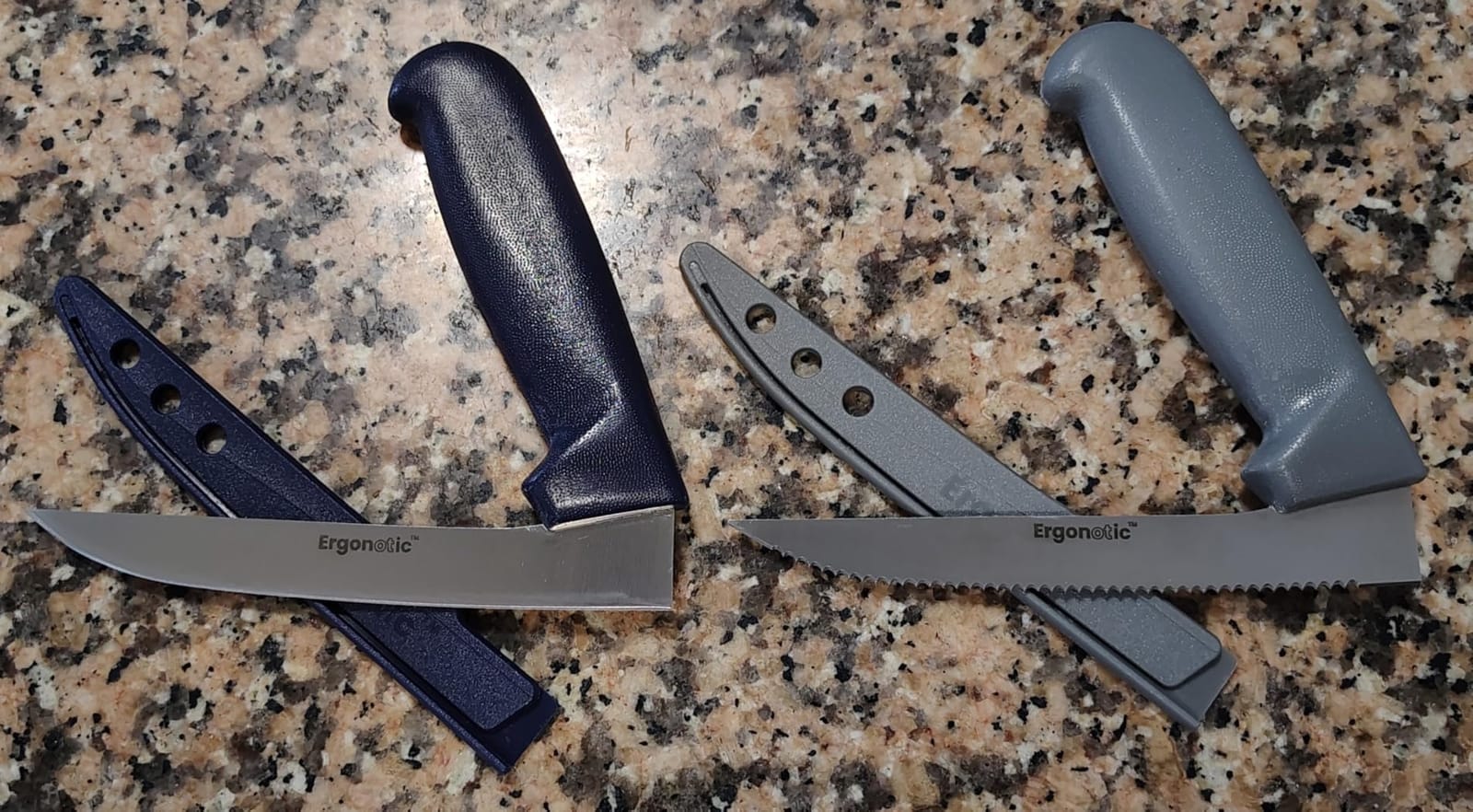 Right Angle Knife 2-Pack - Ergonomic L Shaped Knives with Serrated & Chopping Blades, Adaptive Kitchen Tools for Arthritis customer photo 1