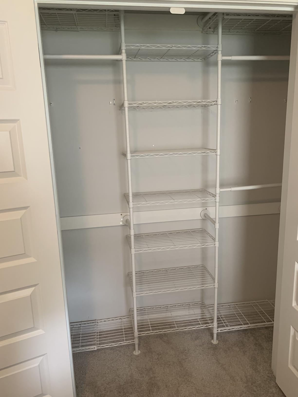 ONBRILL H3 Expandable Wall Mounted Closet System, Heavy Duty Clothing Rack customer photo 2