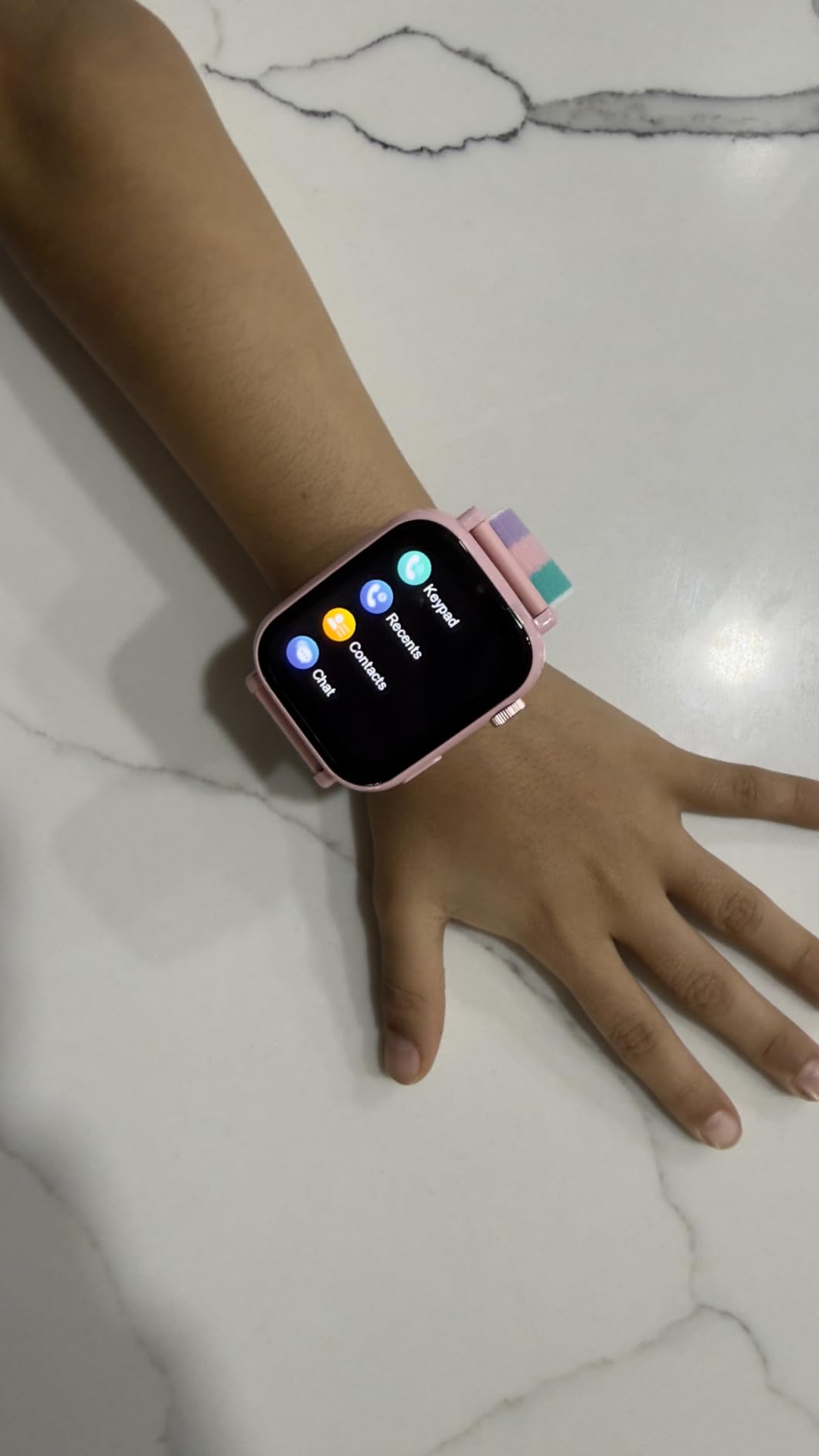 4G Kids Smart Watch Phone GPS, Smartwatch for Boys Girls Ages 4-12 Years with Video Call Chat Class Mode SOS Camera Alarm Games Parental App Touch Watch Gifts for Children (Includes SIM Card) Pink customer photo 1