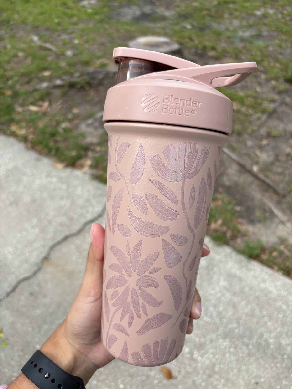 BlenderBottle Sport Sleek Stainless Steel Shaker Bottle 25 oz Black customer photo 1